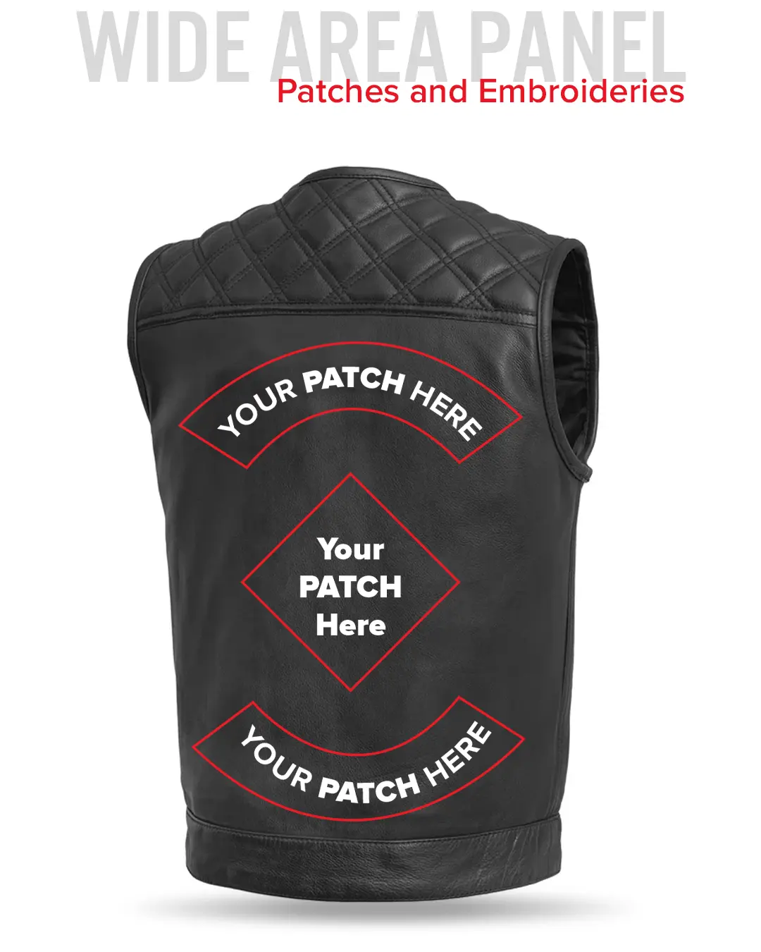 12 Gauge Men's Motorcycle Leather Vest - Image 7