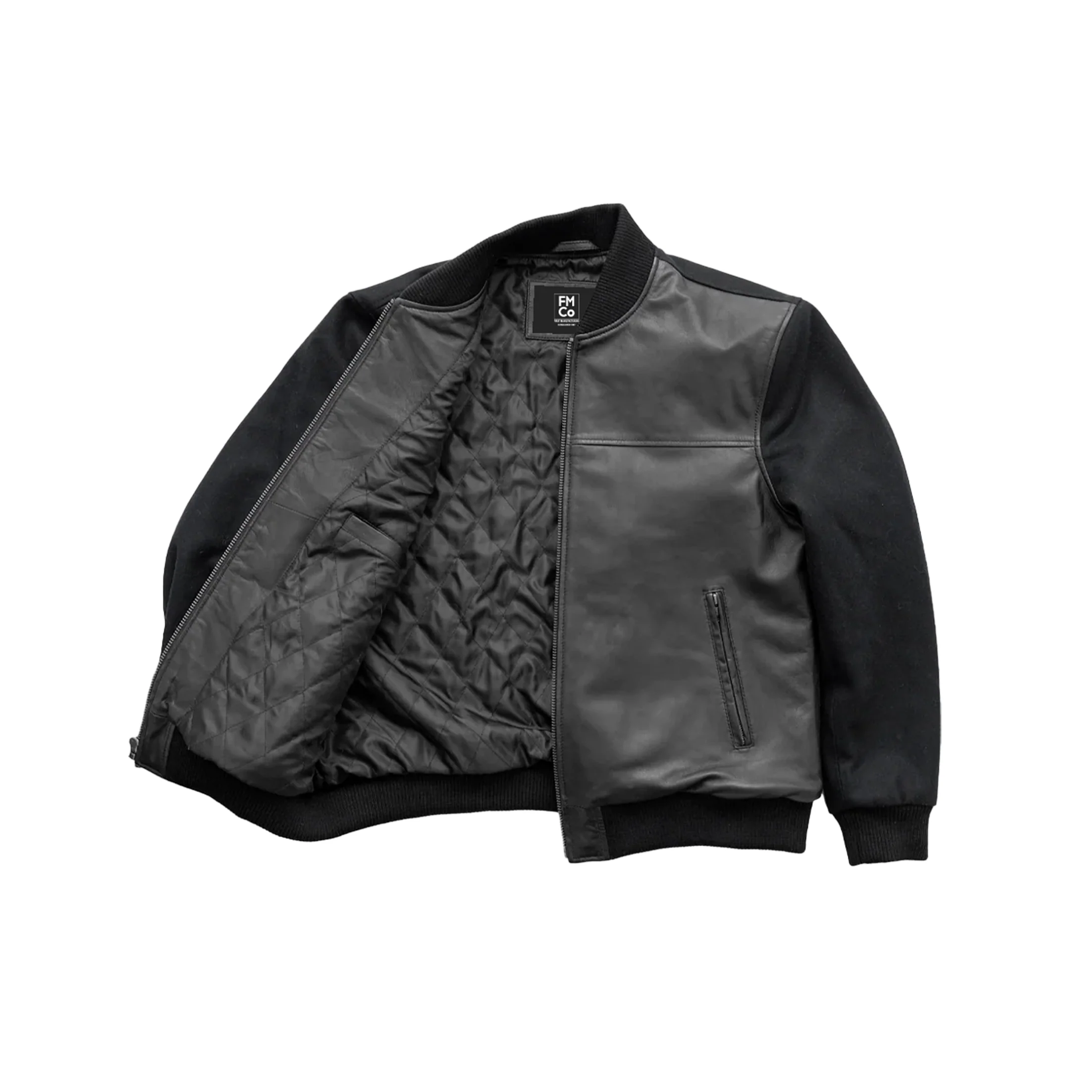 Andre Mens Varsity Leather Jacket - Image 3