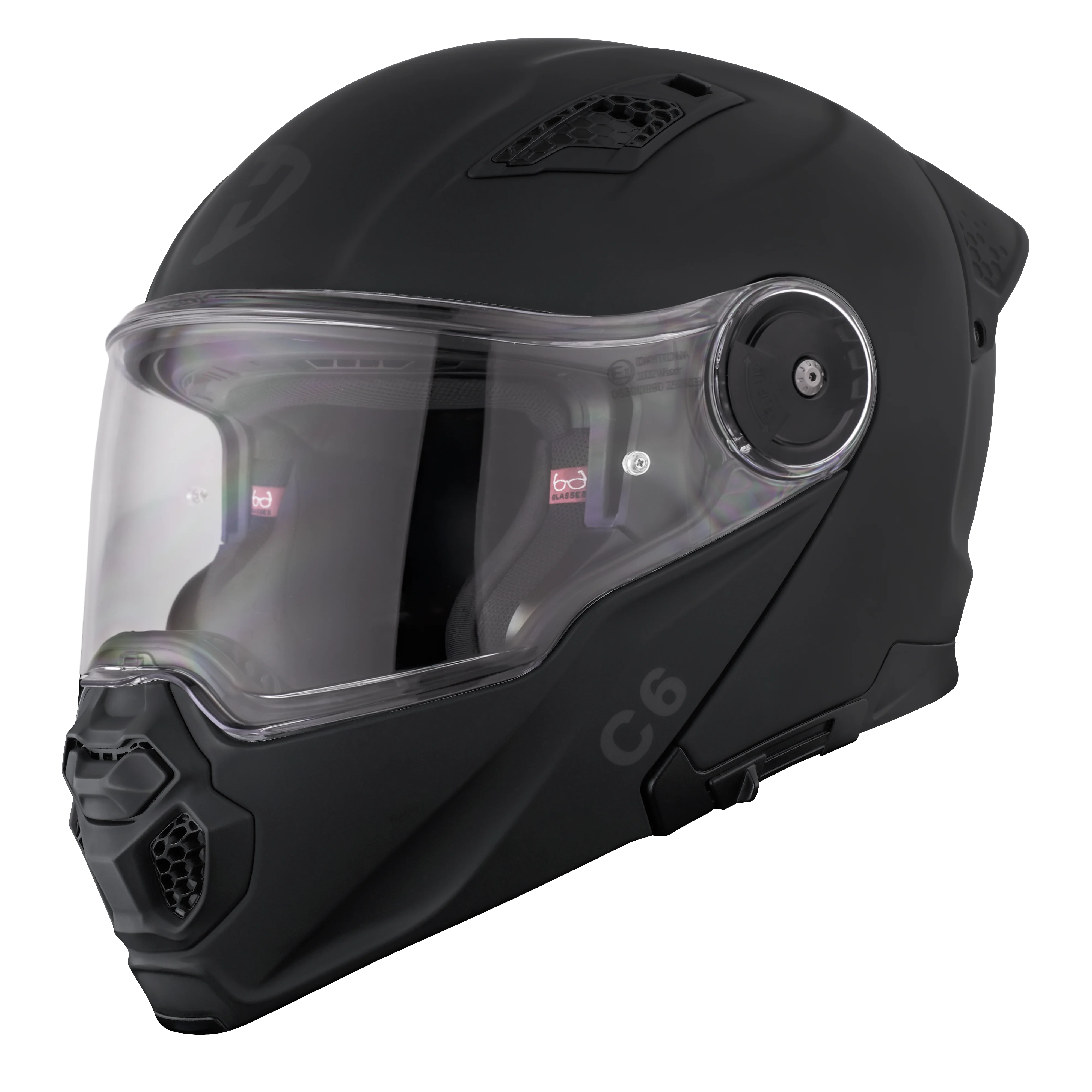 D.O.T. & ECE Daytona C6- Dull Black - Image 2