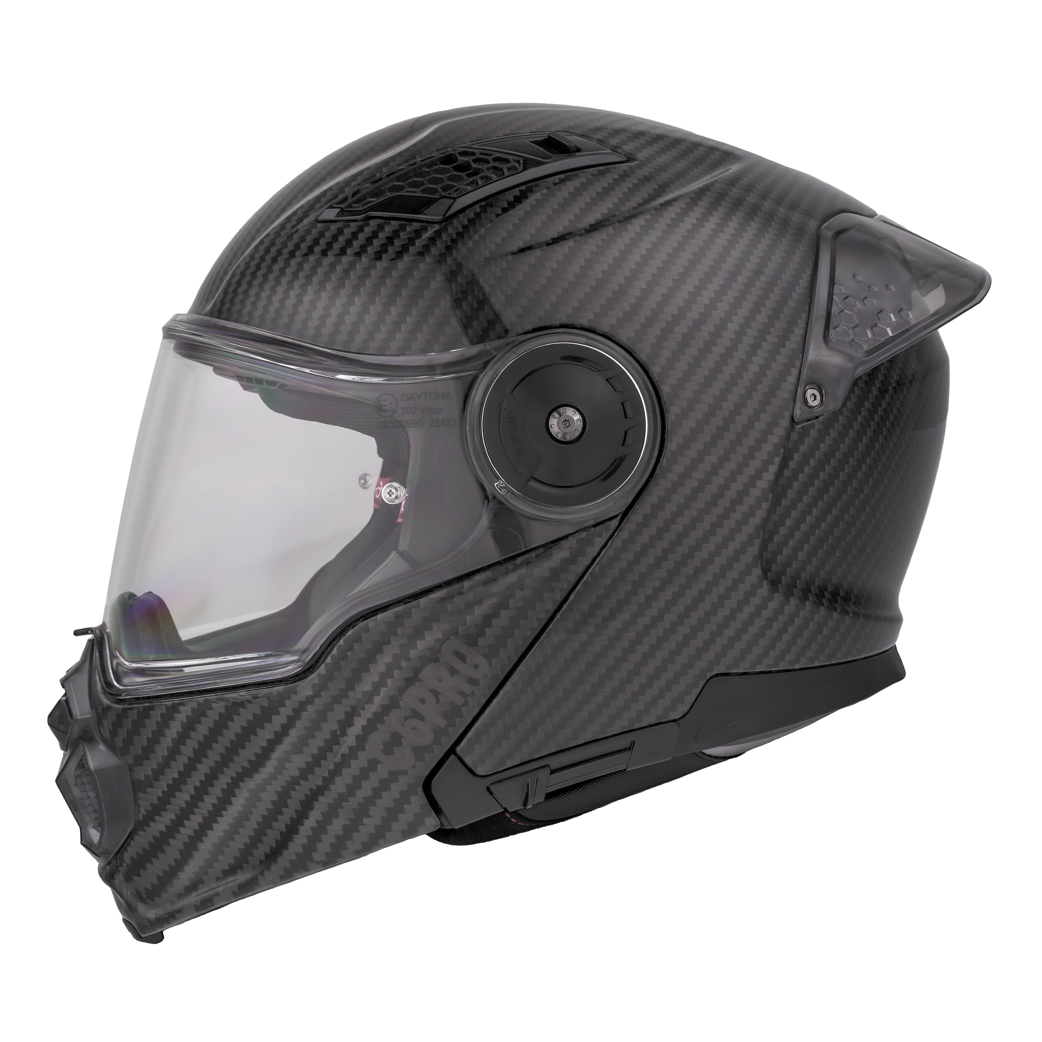 D.O.T. & ECE Daytona C6 Pro- Grey Carbon Fiber - Image 3