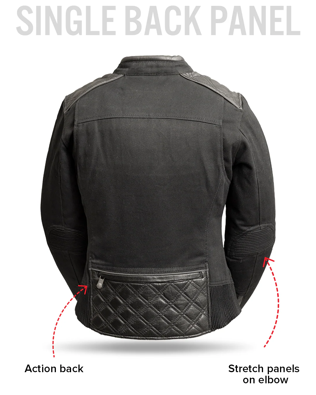 Diamond Back - Women's Motorcycle Jacket - Image 9
