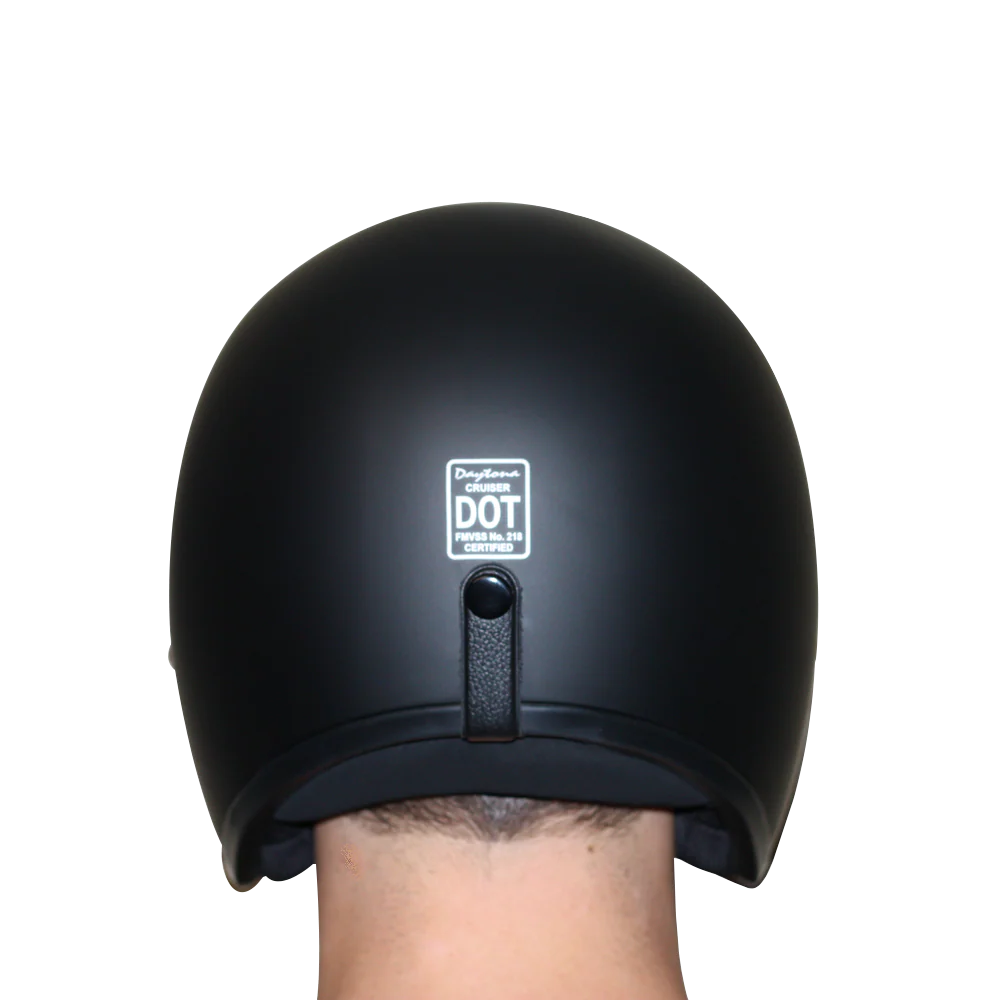 DOT Approved Daytona Cruiser Open Face Motorcycle Helmet - Men, Women & Youth - With Visor & Graphics - W/ Toxic - Image 8