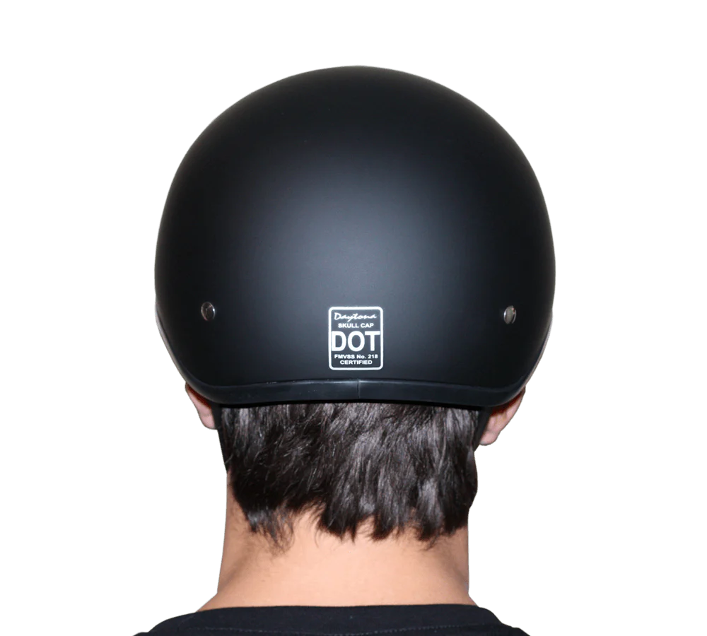 DOT Approved Daytona Motorcycle Half Face Helmet - Skull Cap Graphics for Men & Women, Scooters, ATVs, UTVs & Choppers - W/ 2nd Amendment - Image 9