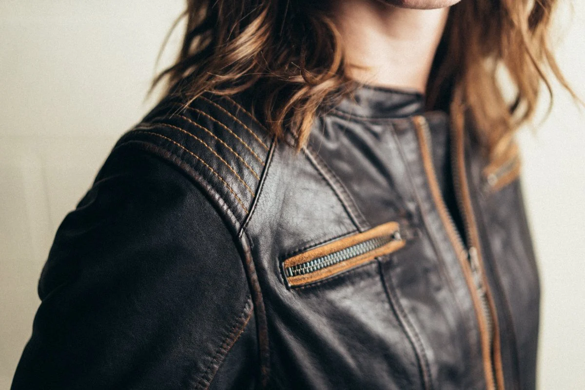 Electra - Women's Motorcycle Leather Jacket - Image 7