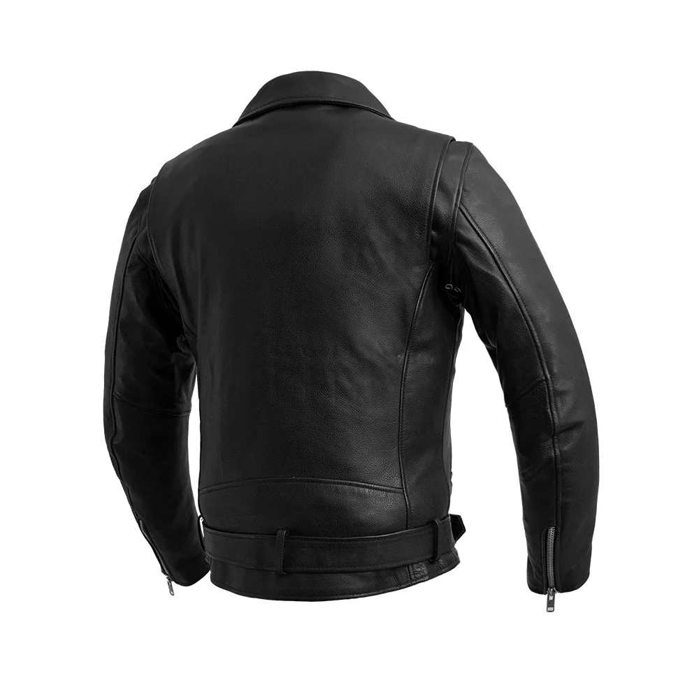 Fillmore Men's Motorcycle Leather Jacket - Image 3