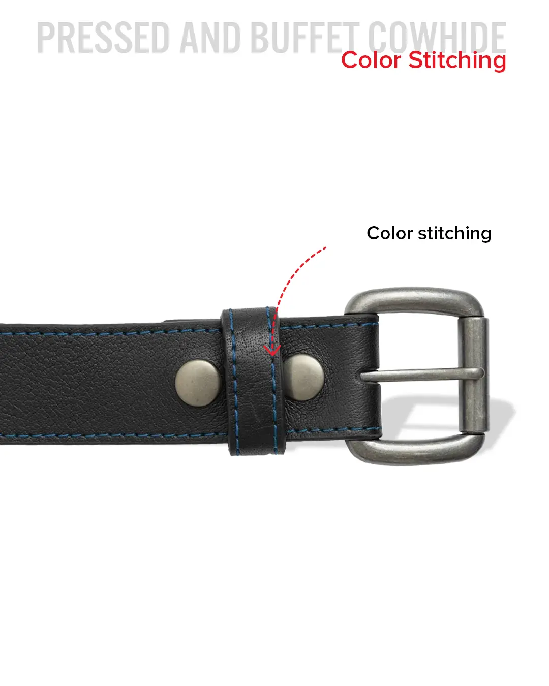 FULL GRAIN WITH CUSTOM STITCH BELTS - Image 19