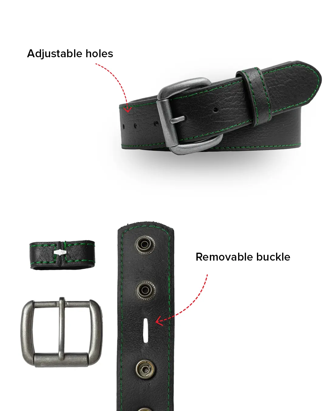 FULL GRAIN WITH CUSTOM STITCH BELTS - Image 22