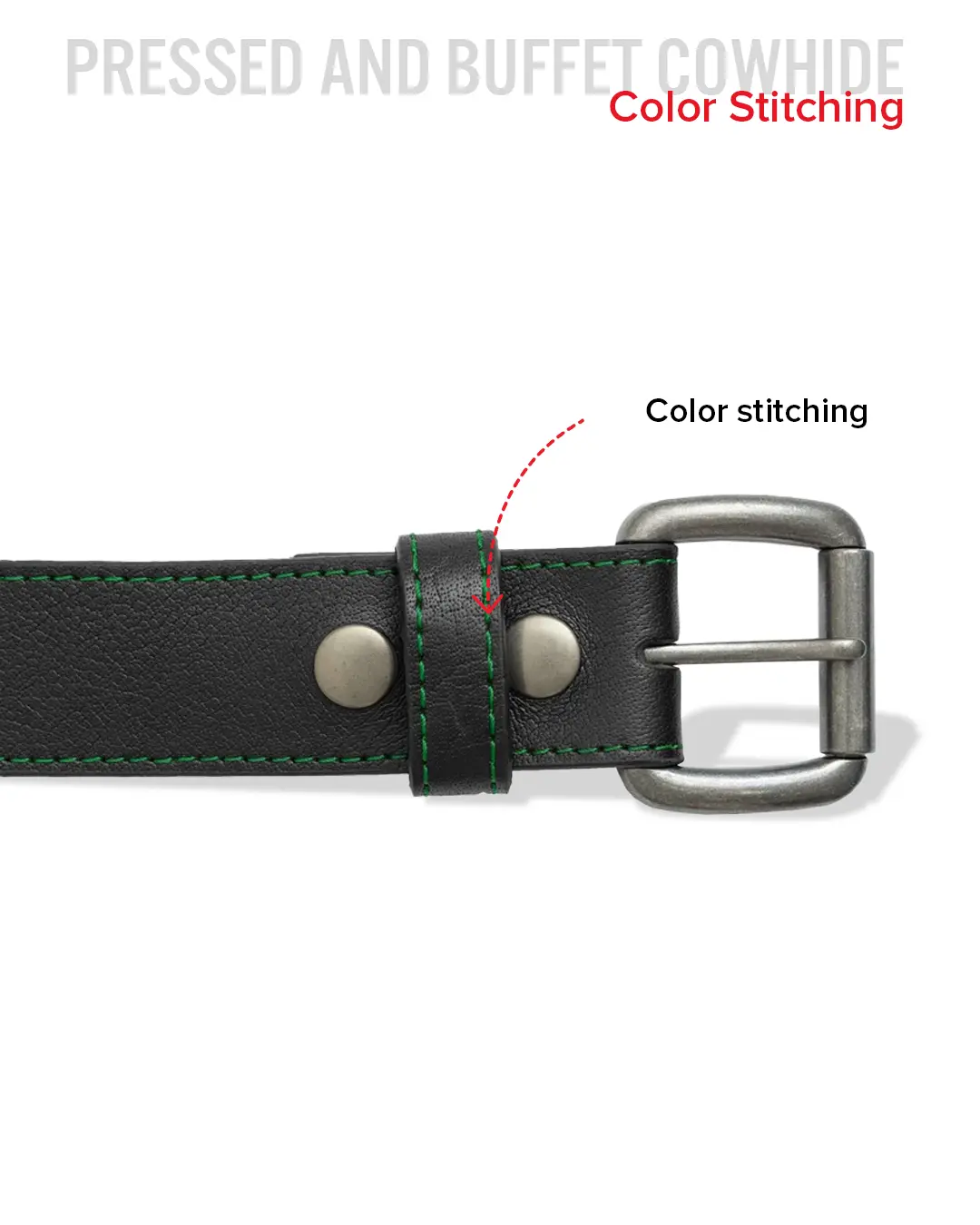 FULL GRAIN WITH CUSTOM STITCH BELTS - Image 23