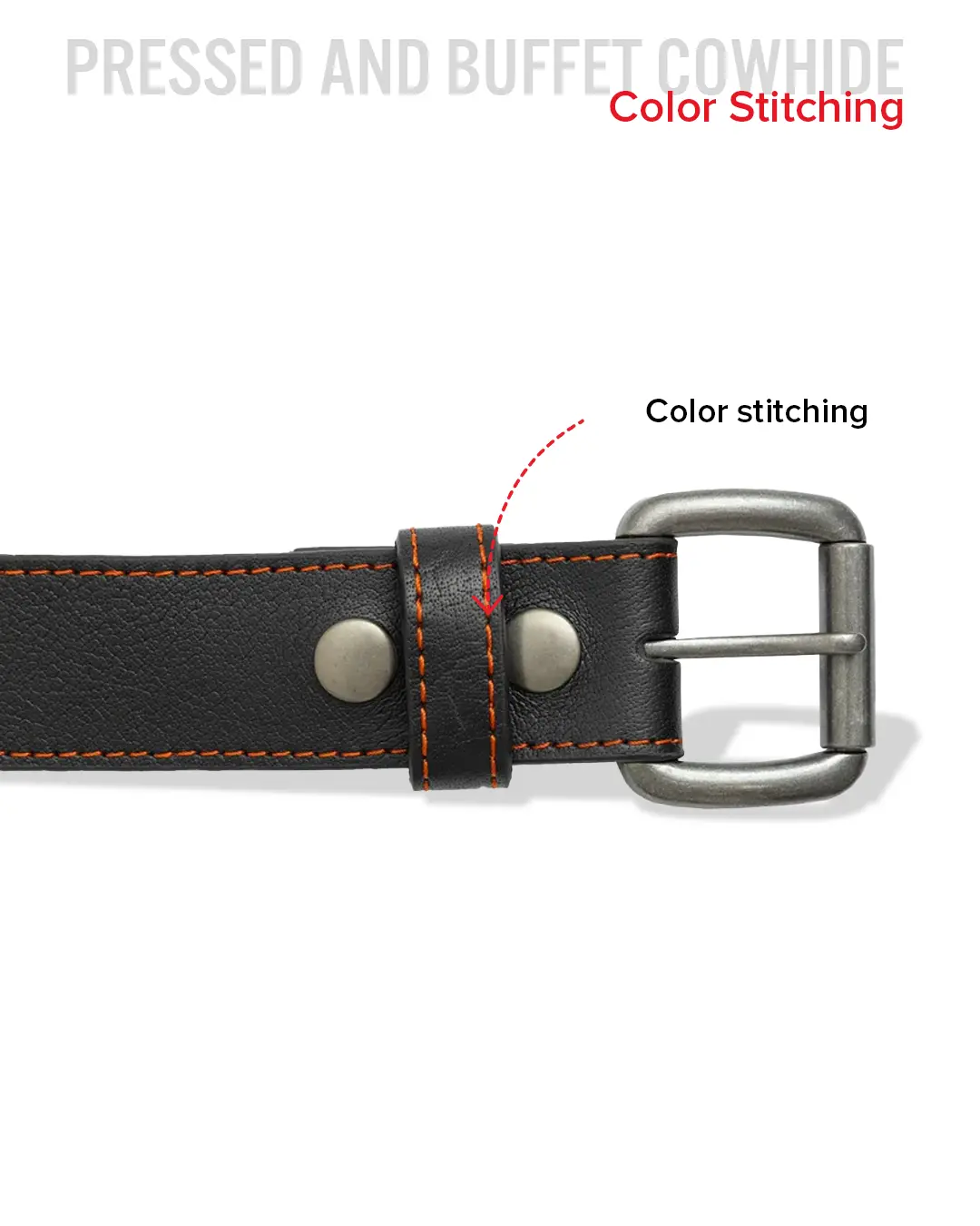 FULL GRAIN WITH CUSTOM STITCH BELTS - Image 25