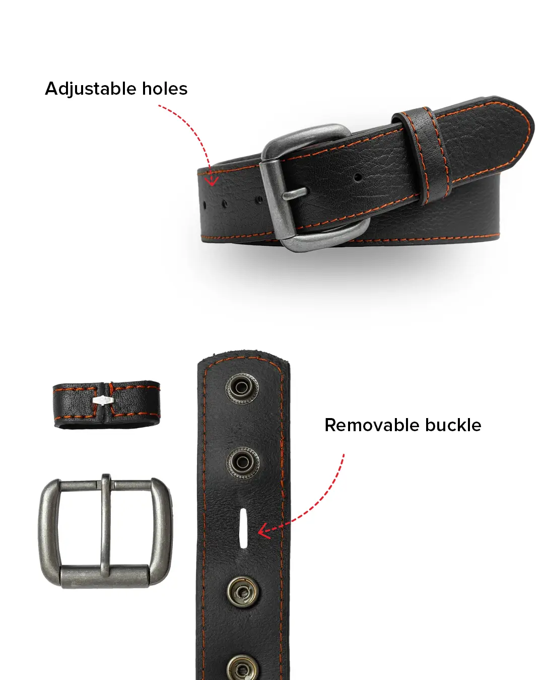 FULL GRAIN WITH CUSTOM STITCH BELTS - Image 26