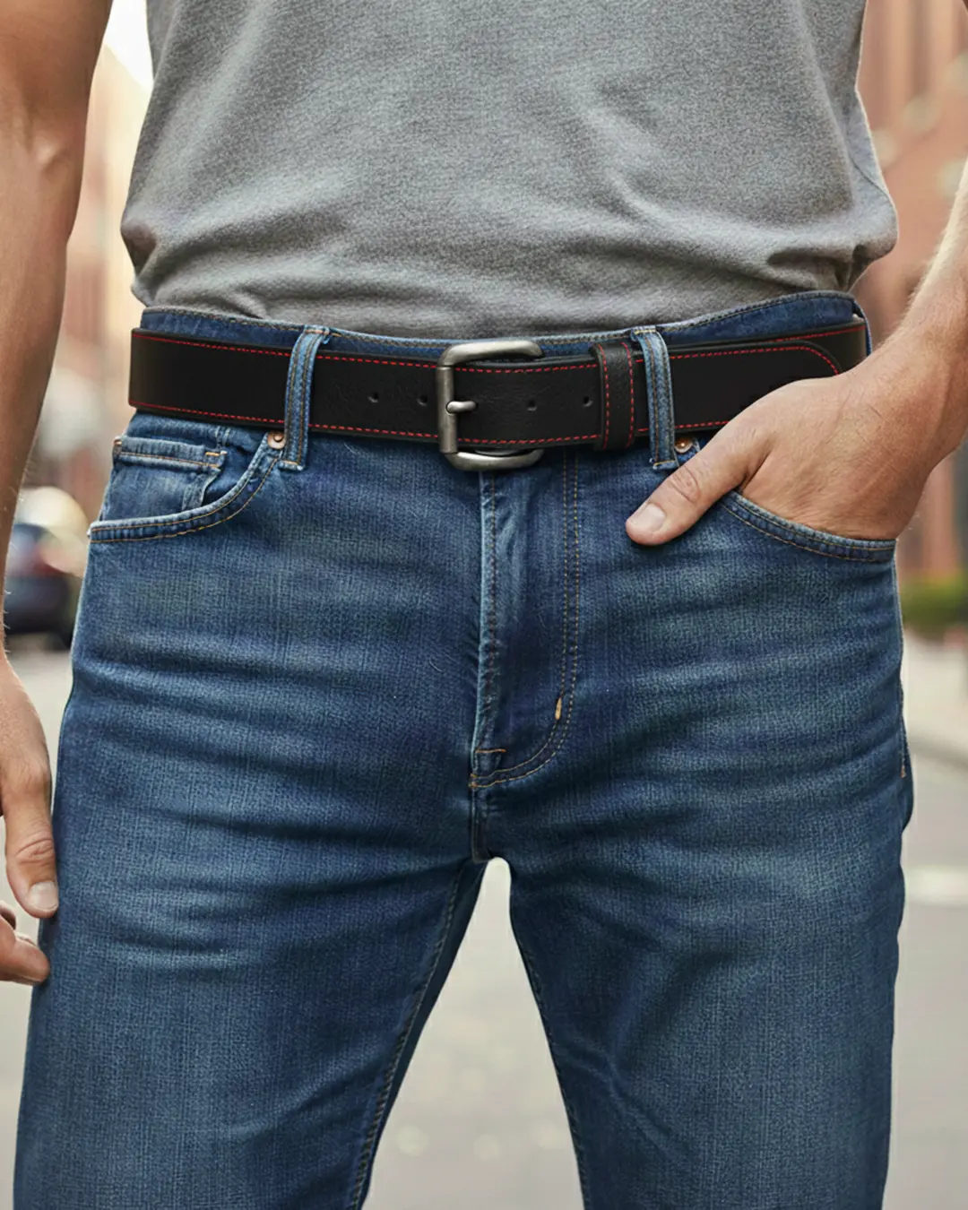 FULL GRAIN WITH CUSTOM STITCH BELTS - Image 29