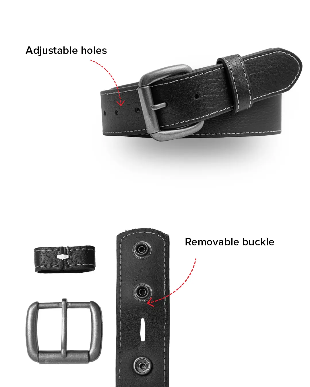 FULL GRAIN WITH CUSTOM STITCH BELTS - Image 30