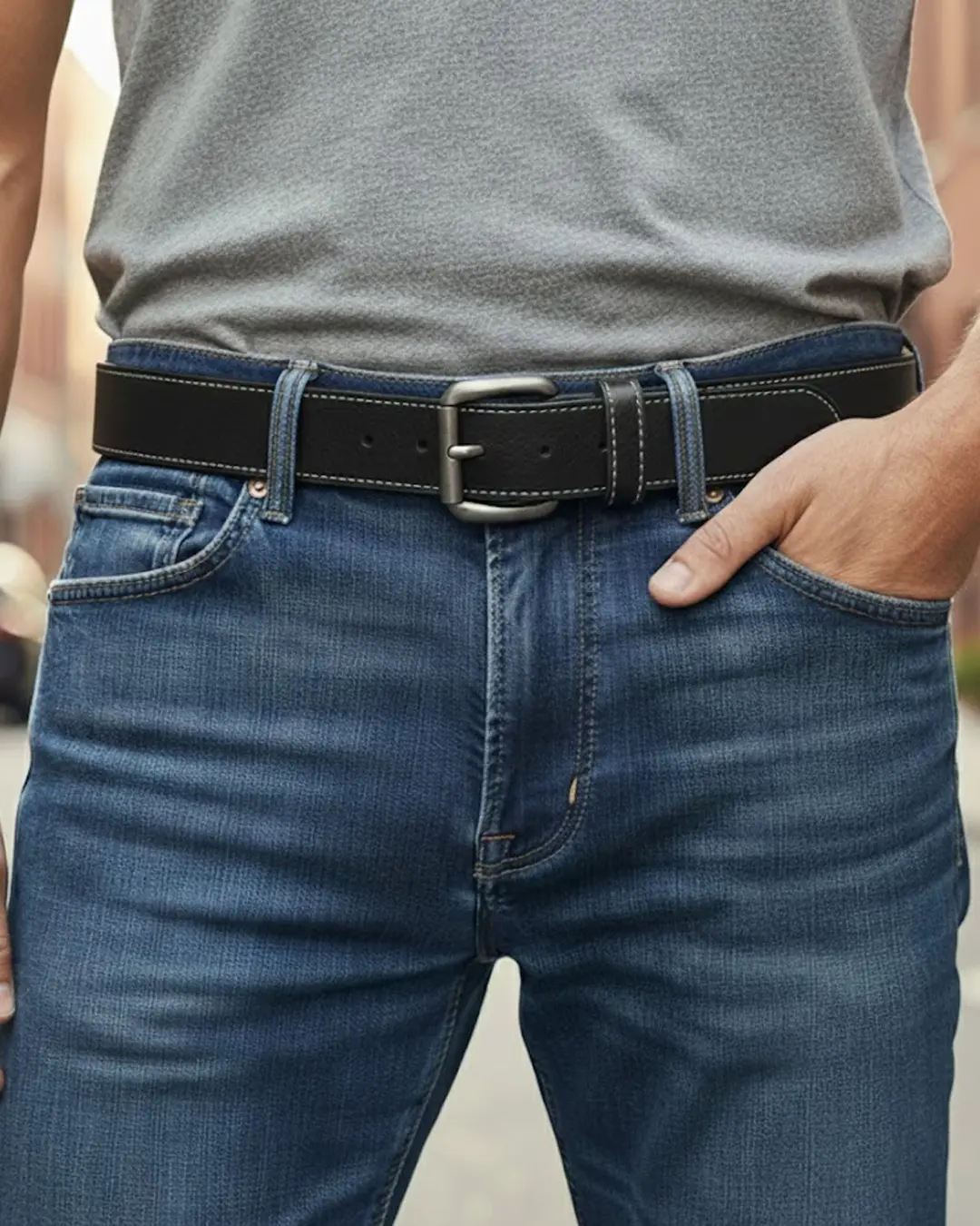 FULL GRAIN WITH CUSTOM STITCH BELTS - Image 32
