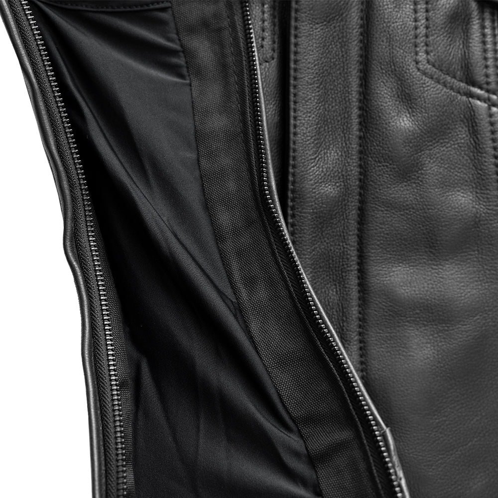Garland Women's Club Style Motorcycle Leather Vest - Limited Edition - Image 4