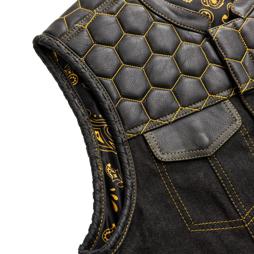 Hornet - Men's Denim Motorcycle Vest - Limited Edition - Image 3