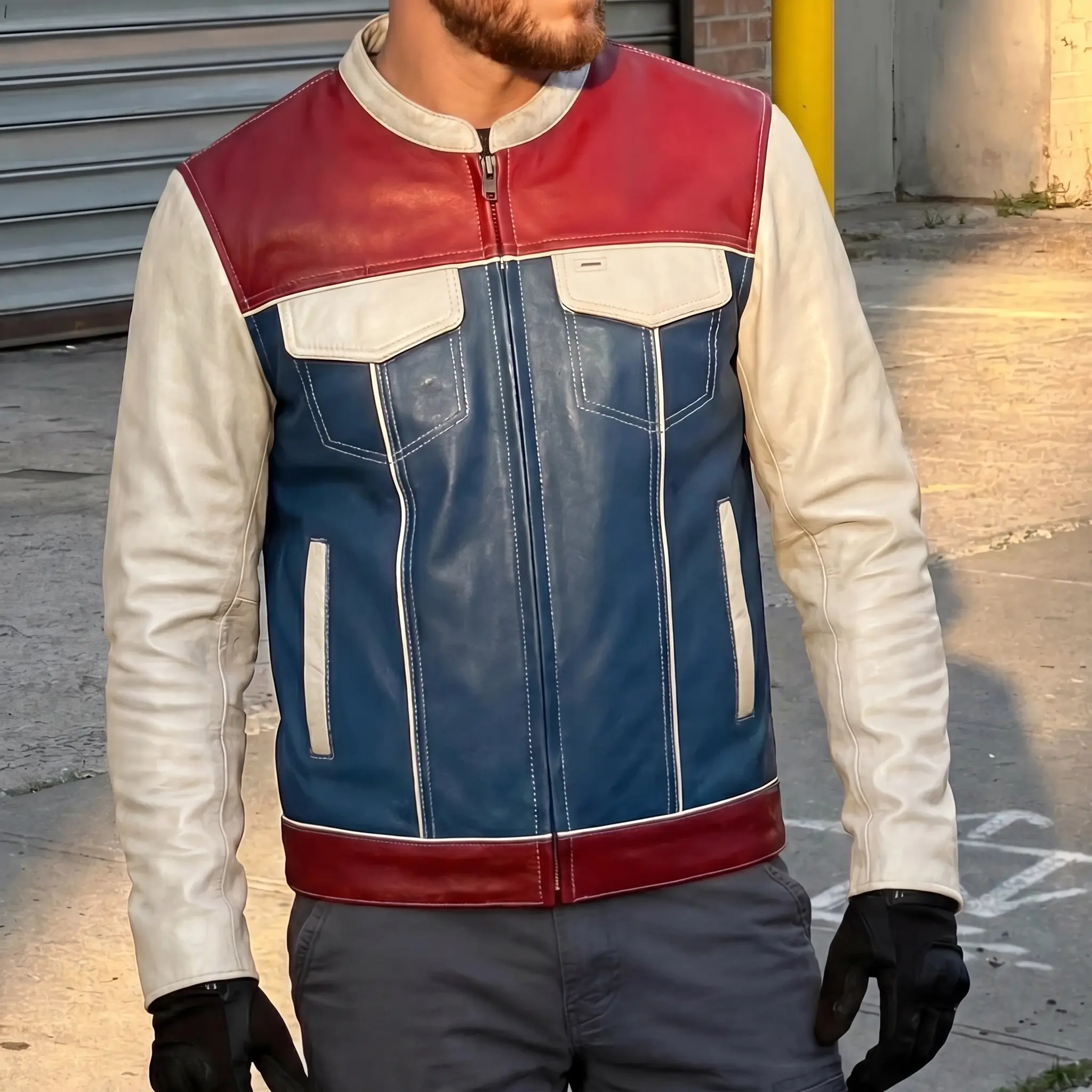 Independence Day MENS JACKET CENTER ZIPPER