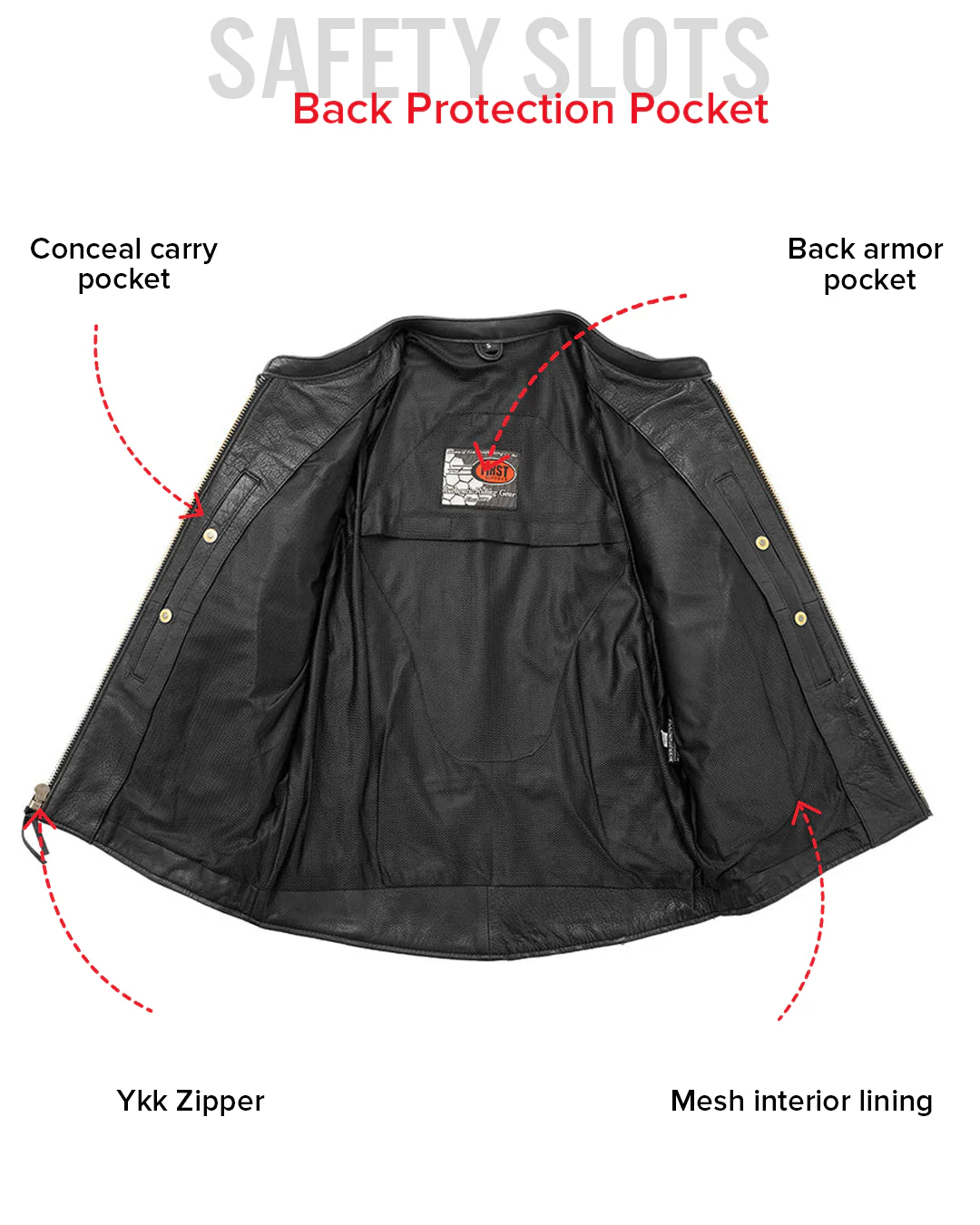 Indy Men's Motorcycle Leather Jacket - Image 22