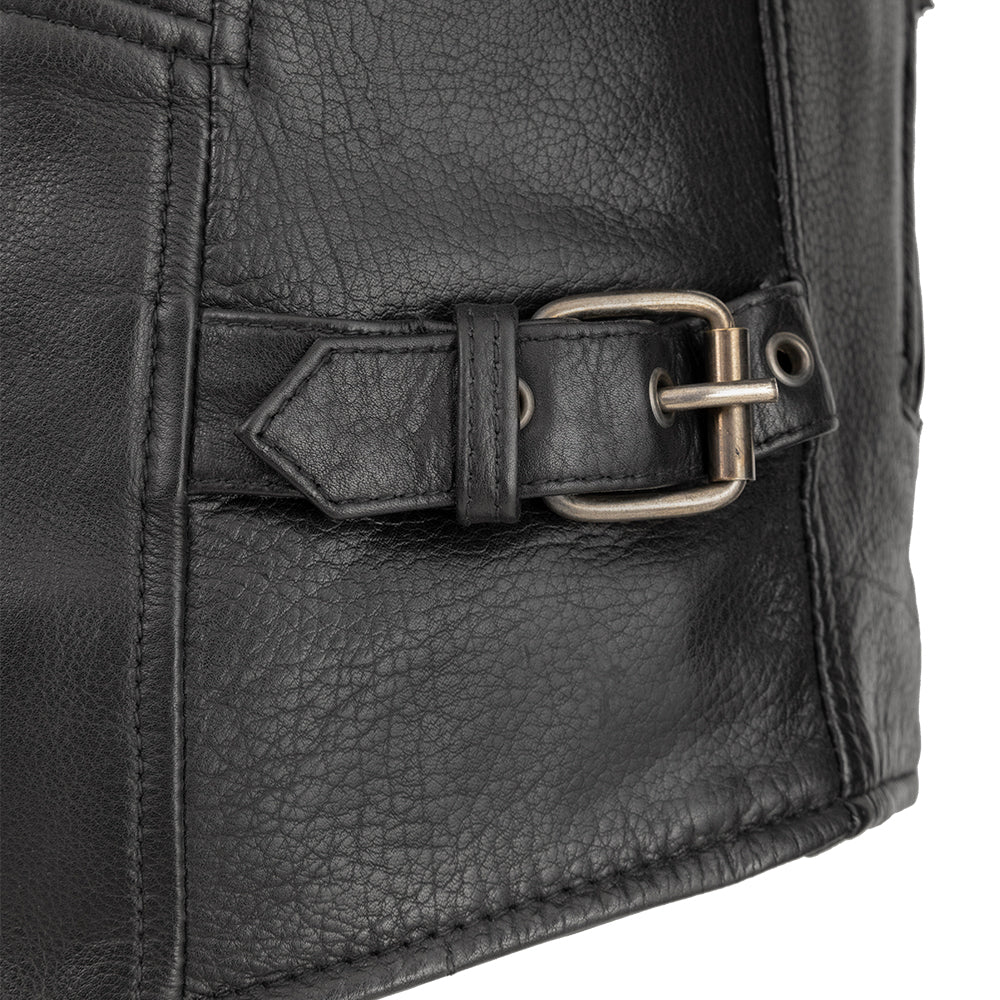 Indy Men's Motorcycle Leather Jacket - Image 4