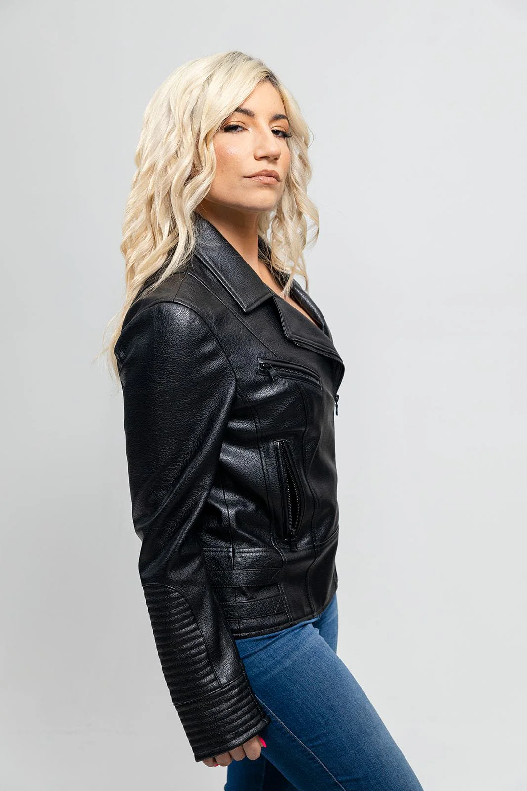Lauren Women's Vegan Faux Leather Jacket - Image 3