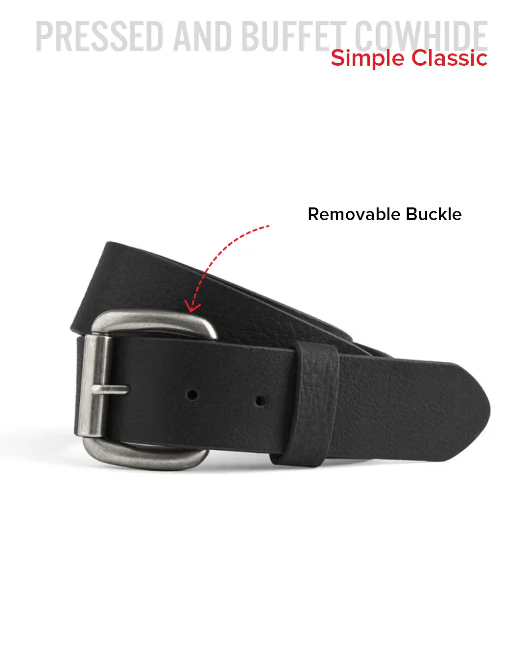 Leather Belt 1 1/2" - Image 5