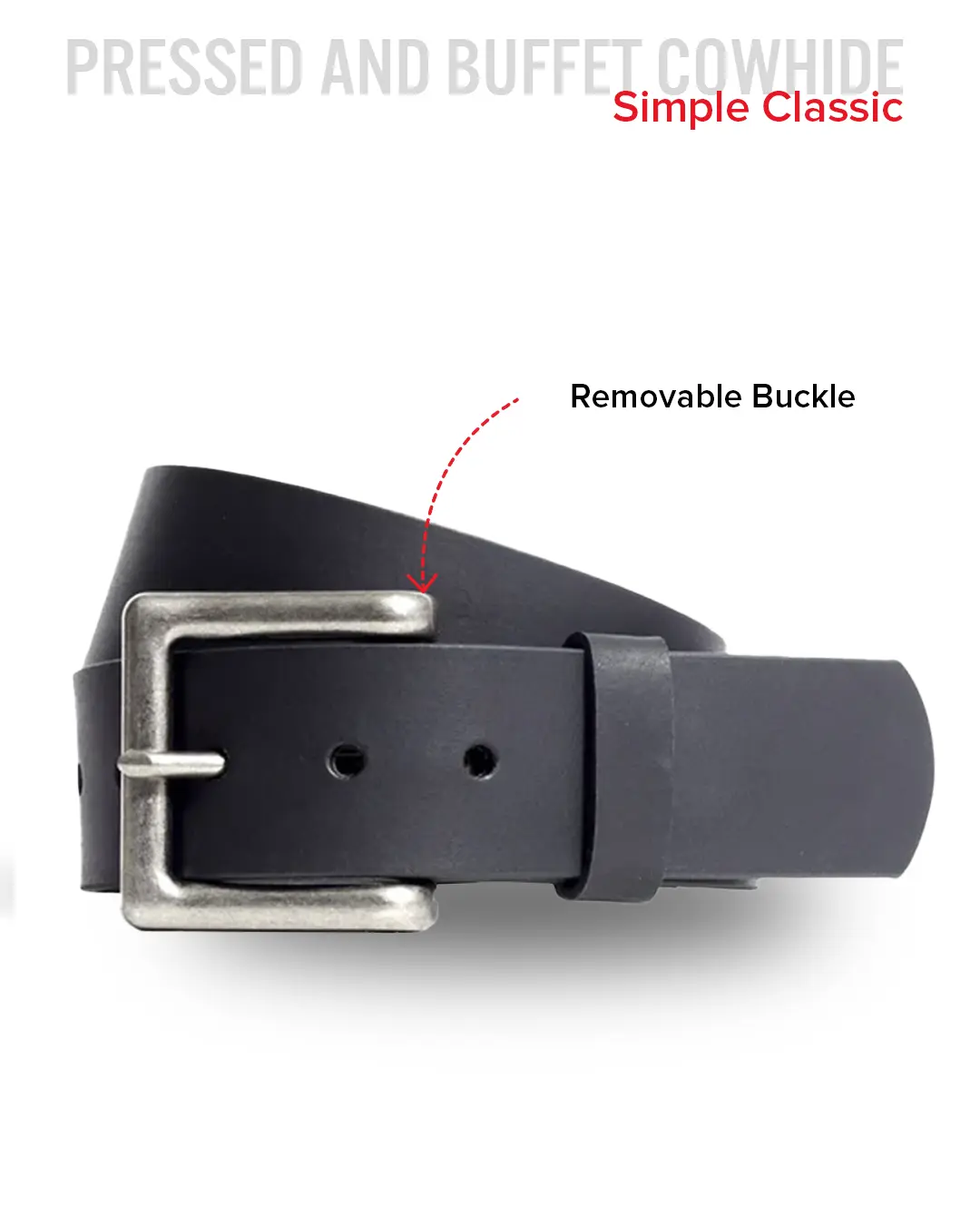 Leather Belt 1 3/4" - Image 3