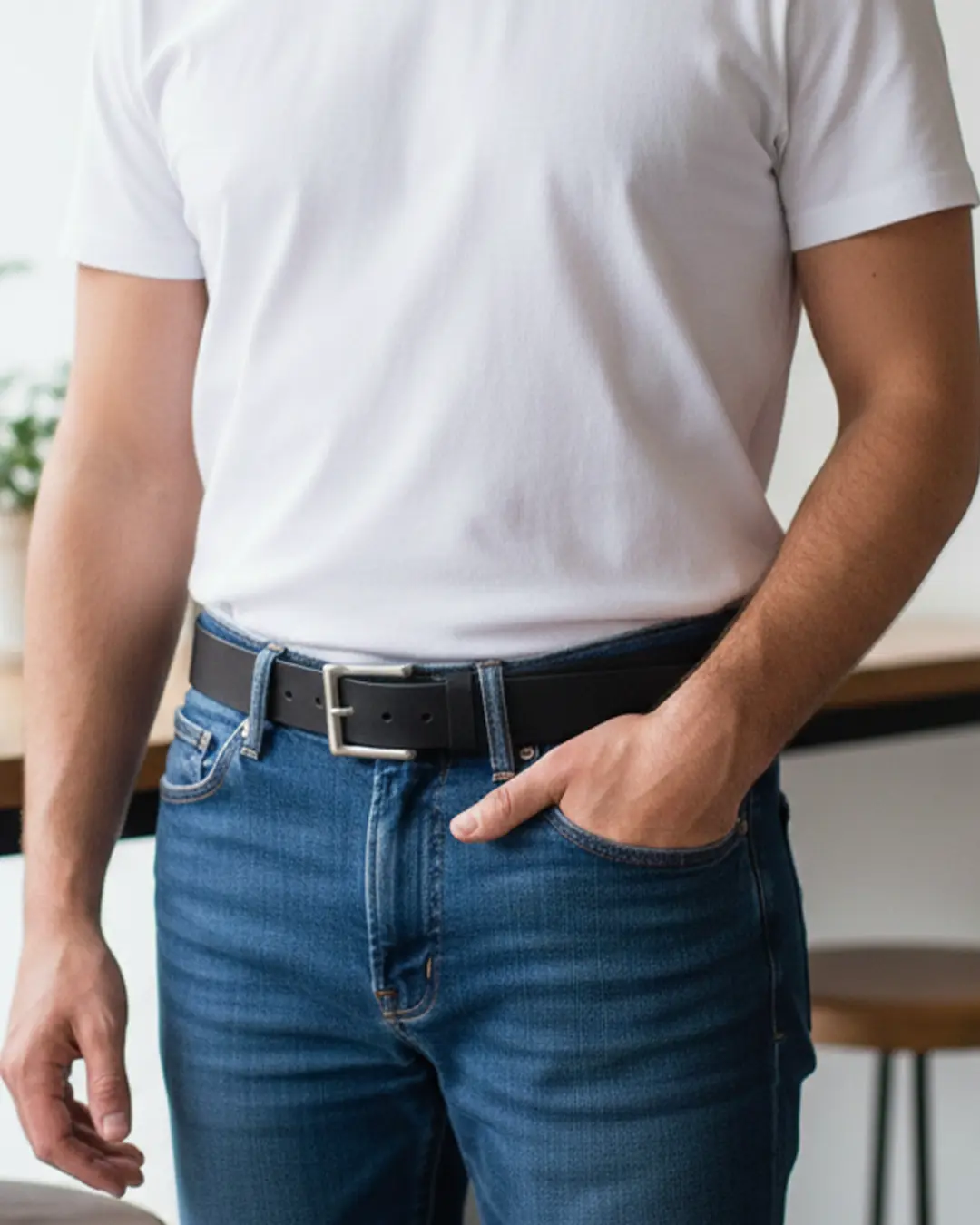 Leather Belt 1 3/4" - Image 4