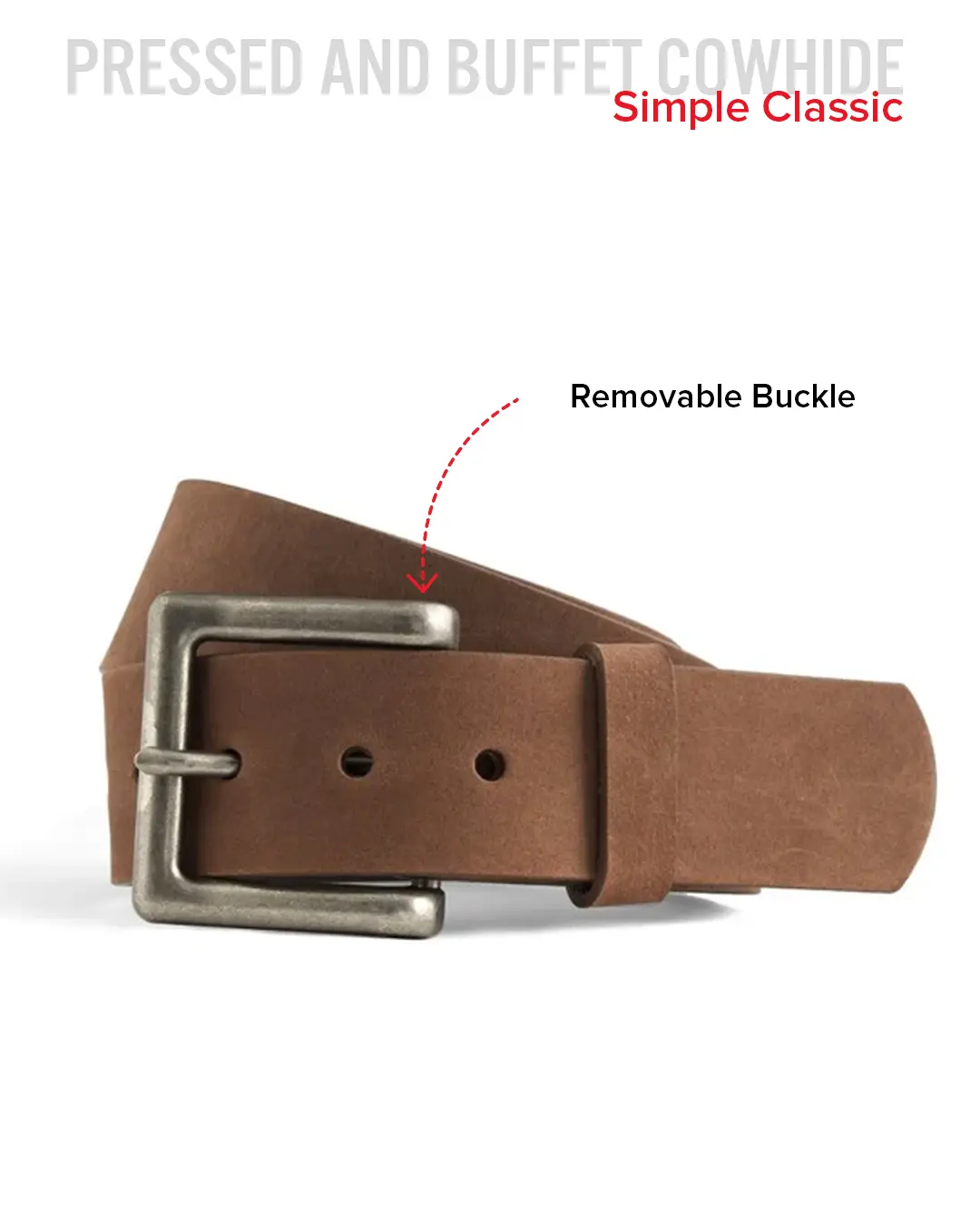 Leather Belt 1 3/4" - Image 6