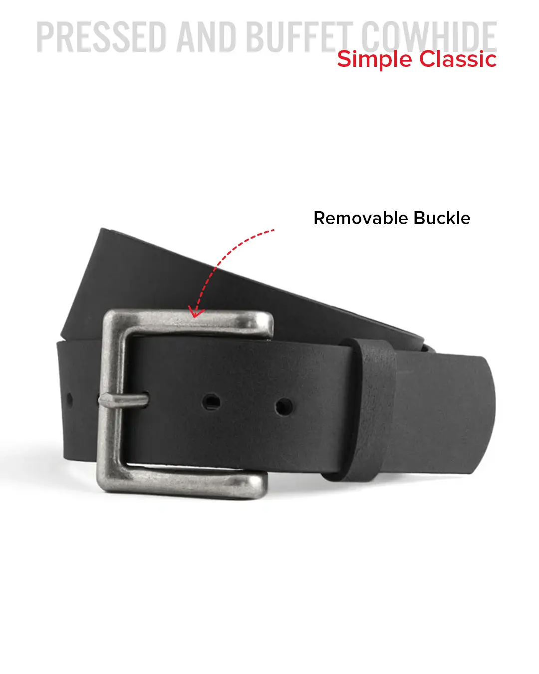 Leather Belt 1 3/4" - Image 4