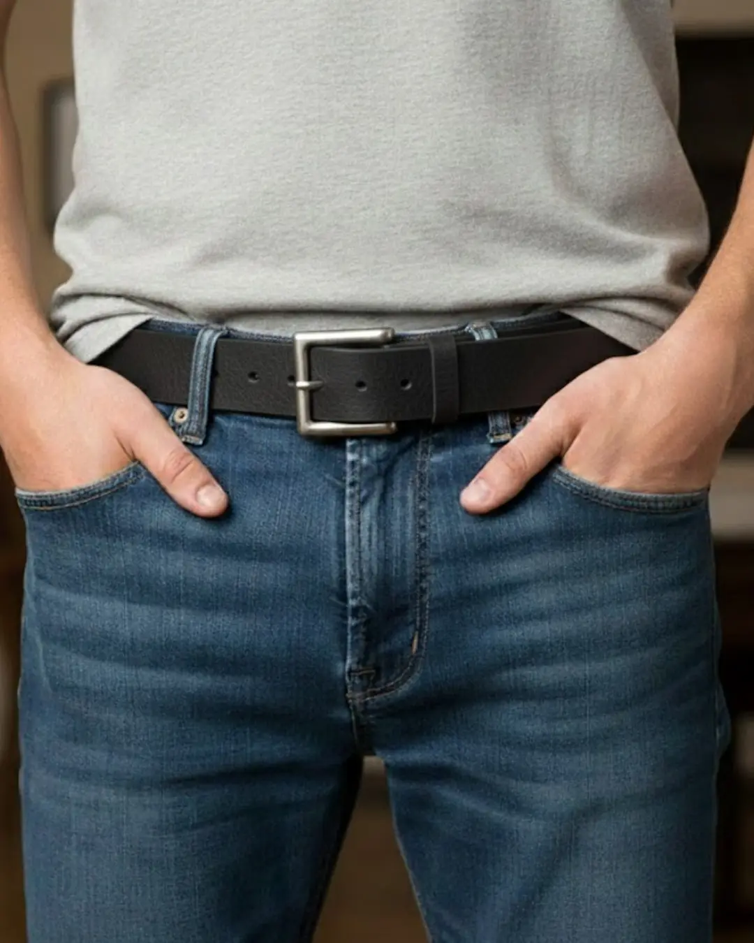 Leather Belt 1 3/4" - Image 4