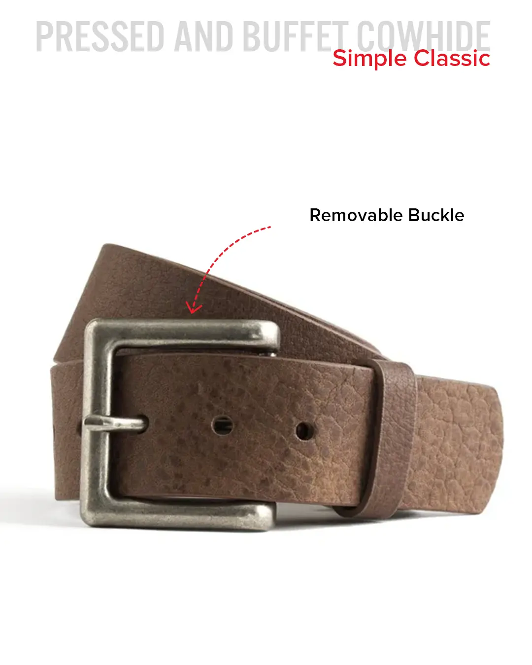 Leather Belt 1 3/4" - Image 5