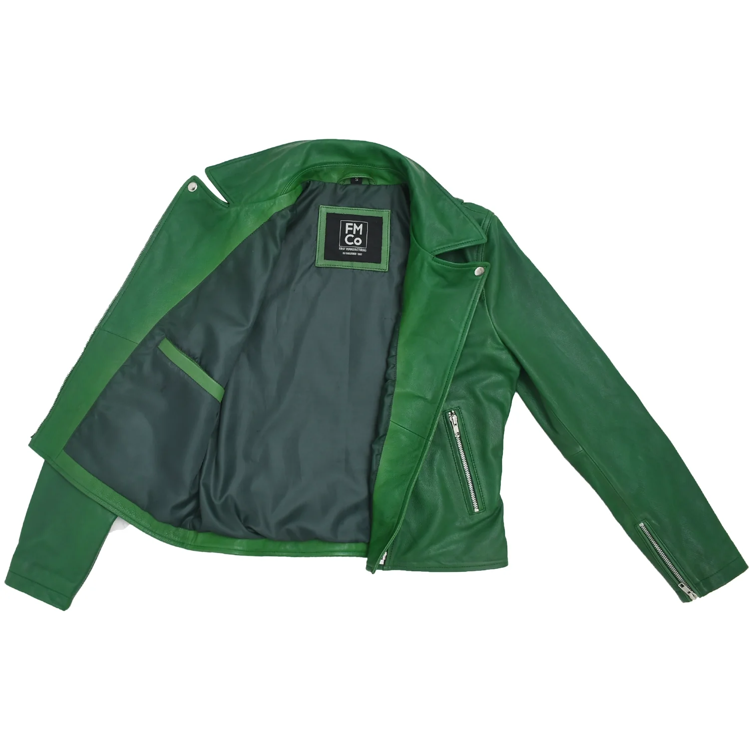Lennox Moto Style Leather Jacket - Image 10