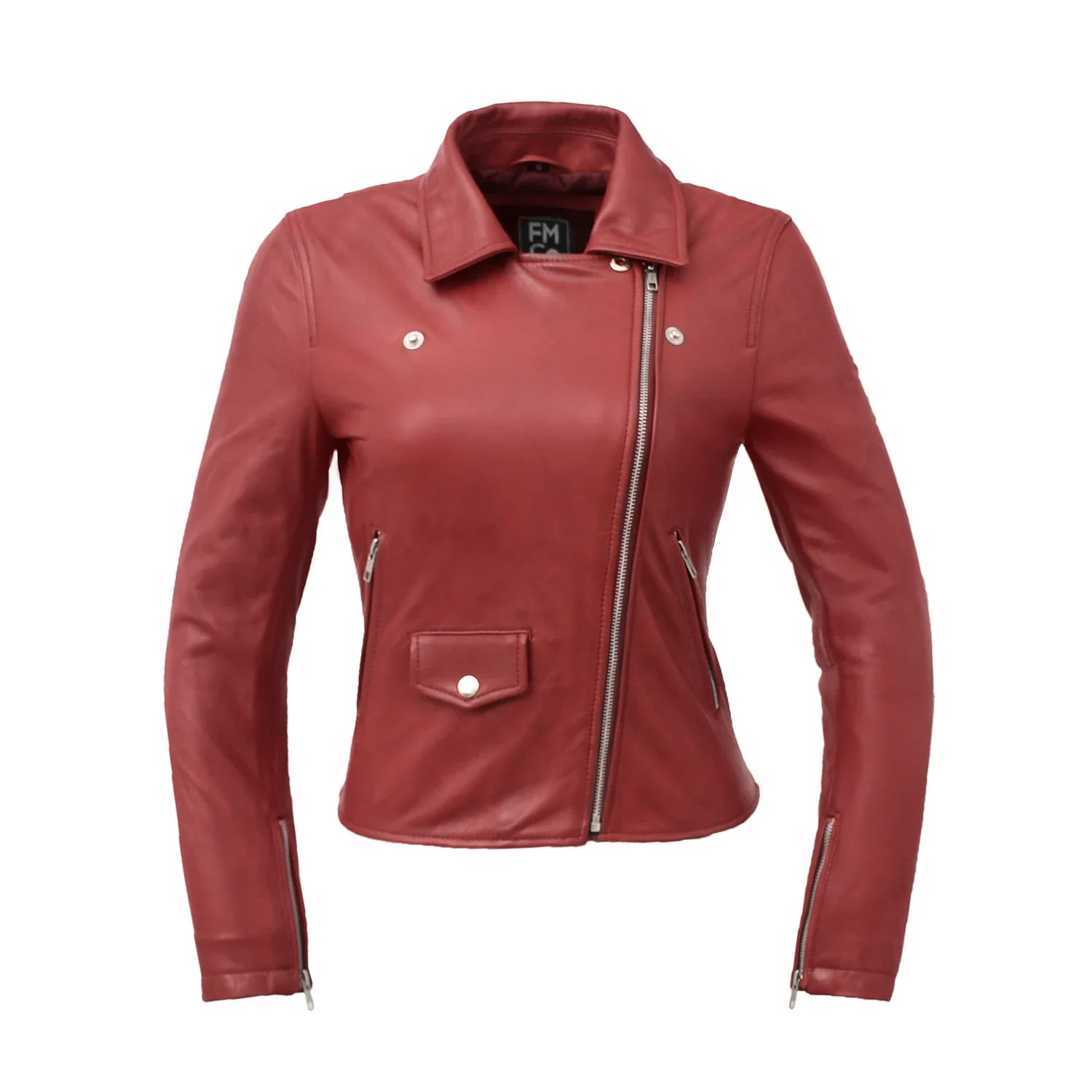 Lennox Moto Style Leather Jacket - Image 13