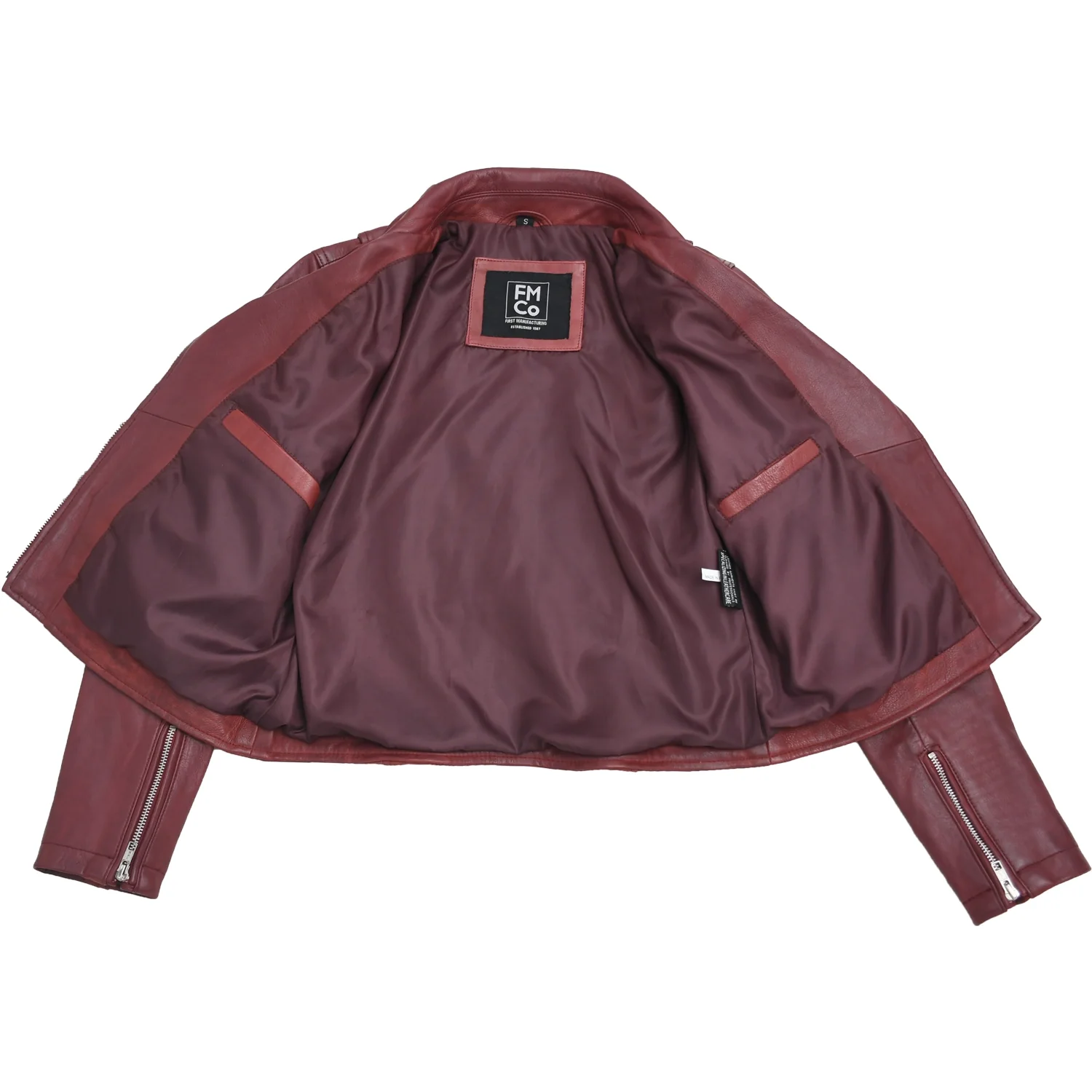 Lennox Moto Style Leather Jacket - Image 19