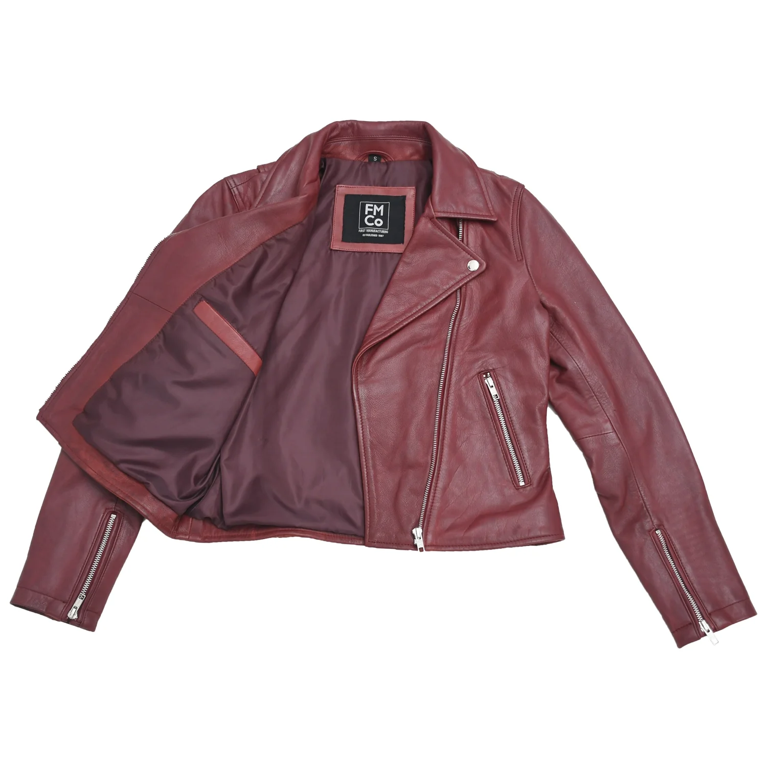 Lennox Moto Style Leather Jacket - Image 20