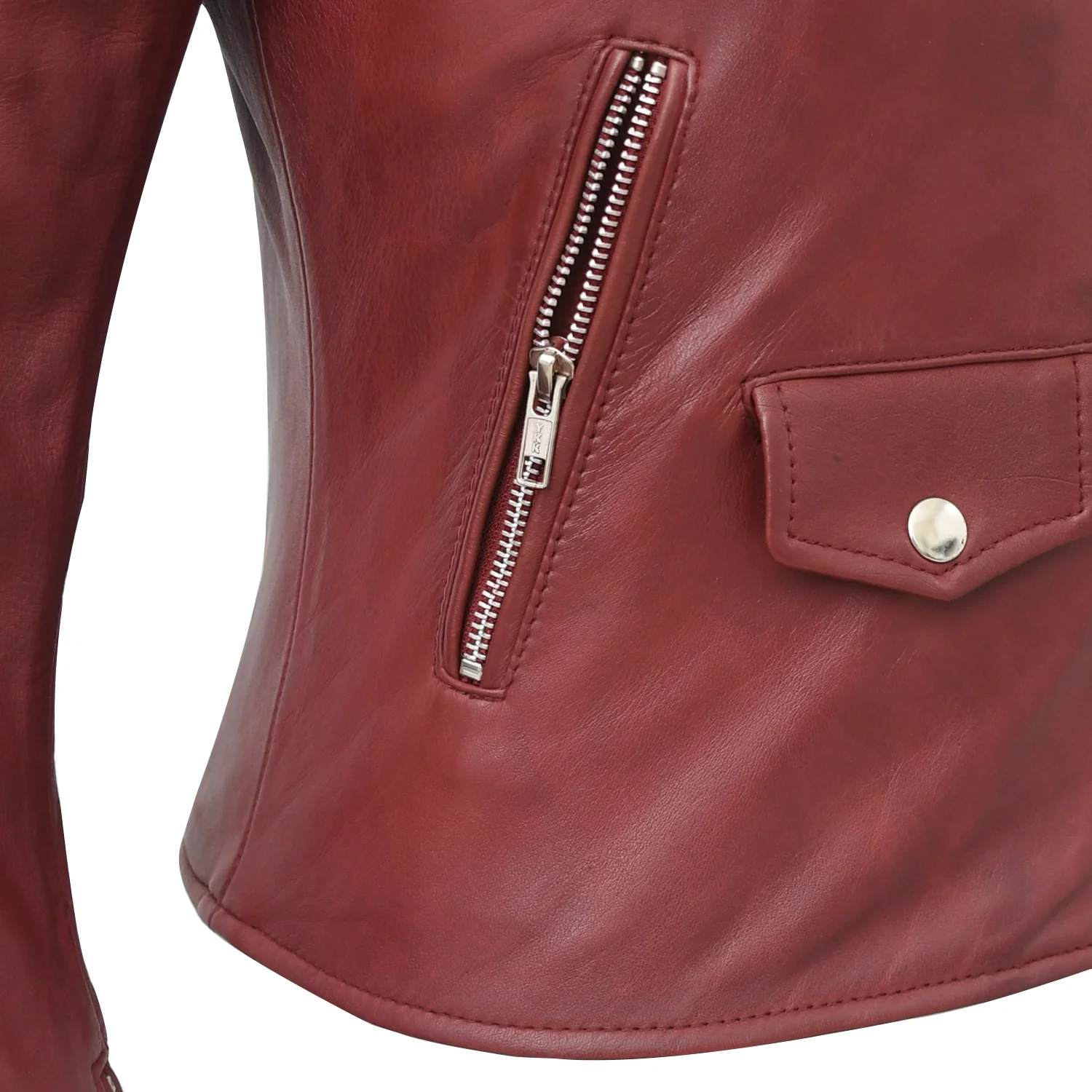 Lennox Moto Style Leather Jacket - Image 21