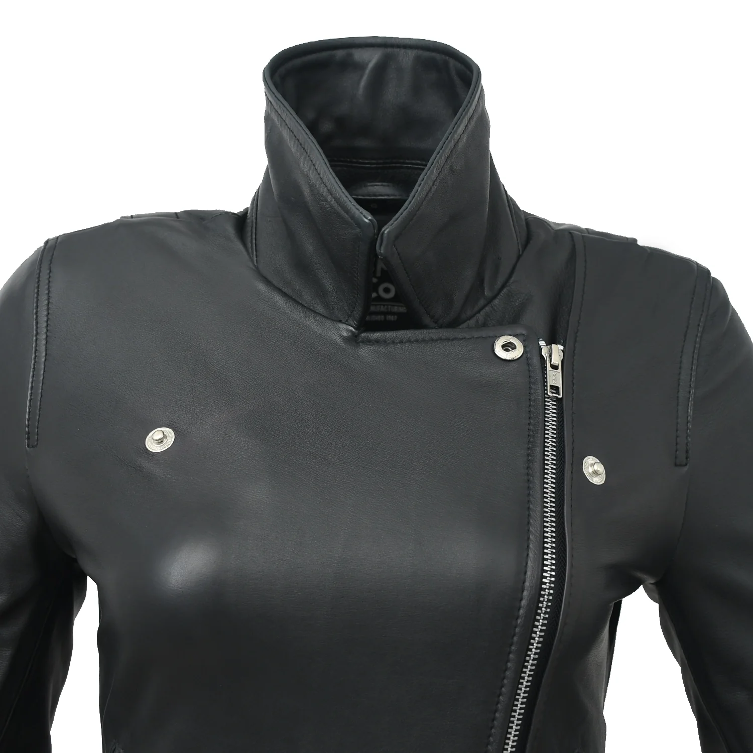 Lennox Moto Style Leather Jacket - Image 24