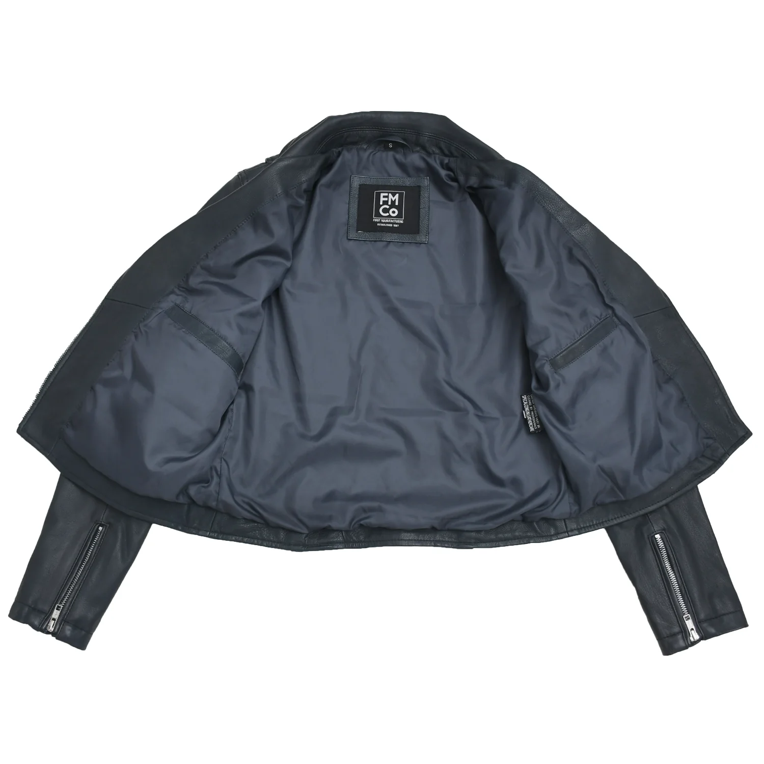 Lennox Moto Style Leather Jacket - Image 27