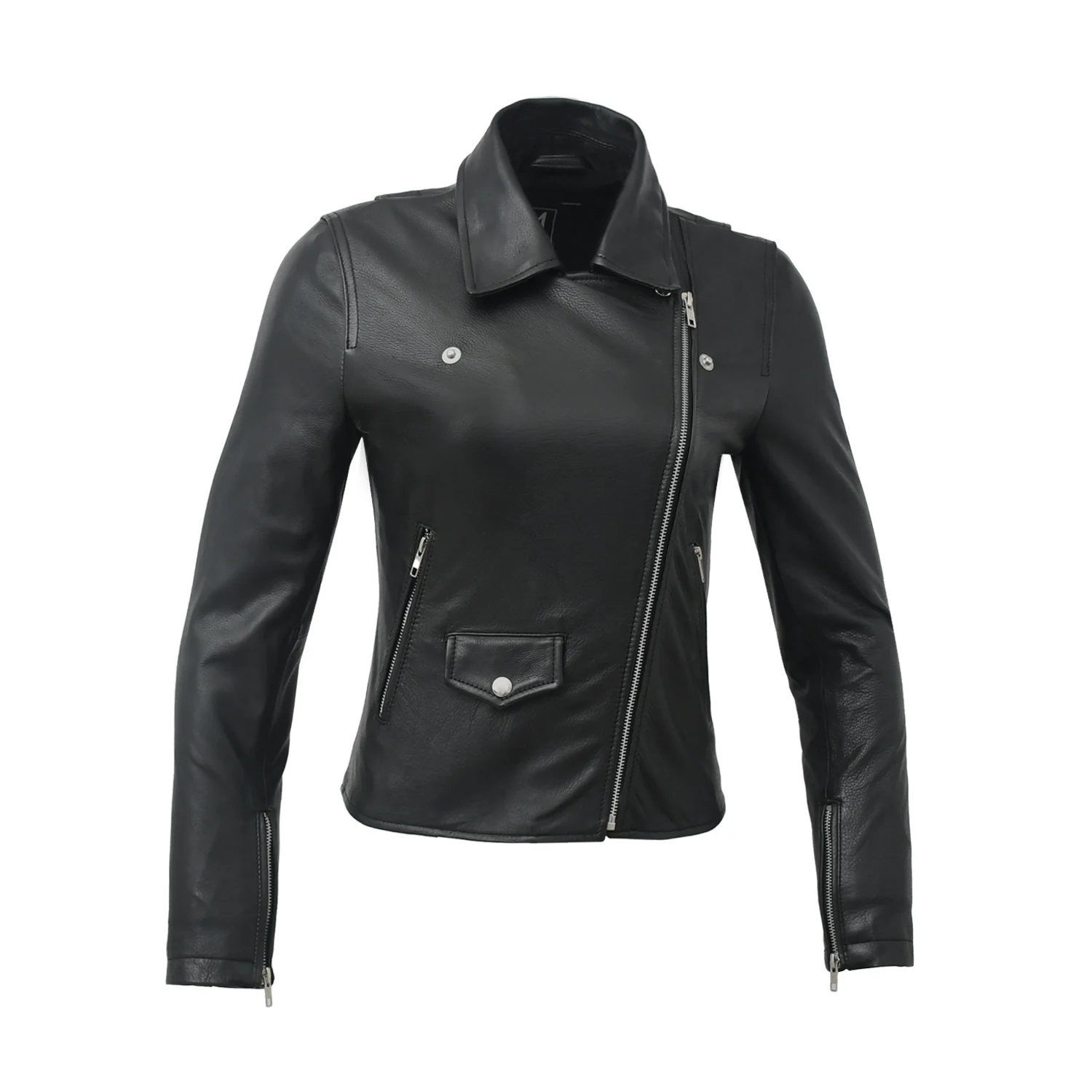 Lennox Moto Style Leather Jacket - Image 44