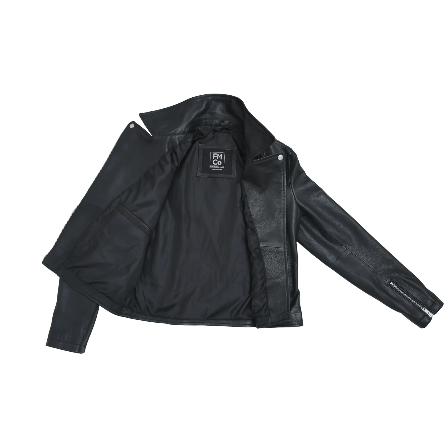 Lennox Moto Style Leather Jacket - Image 47