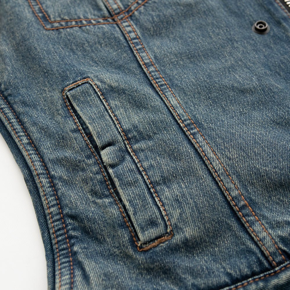 Lexy Women's Motorcycle Denim Vest - Image 4