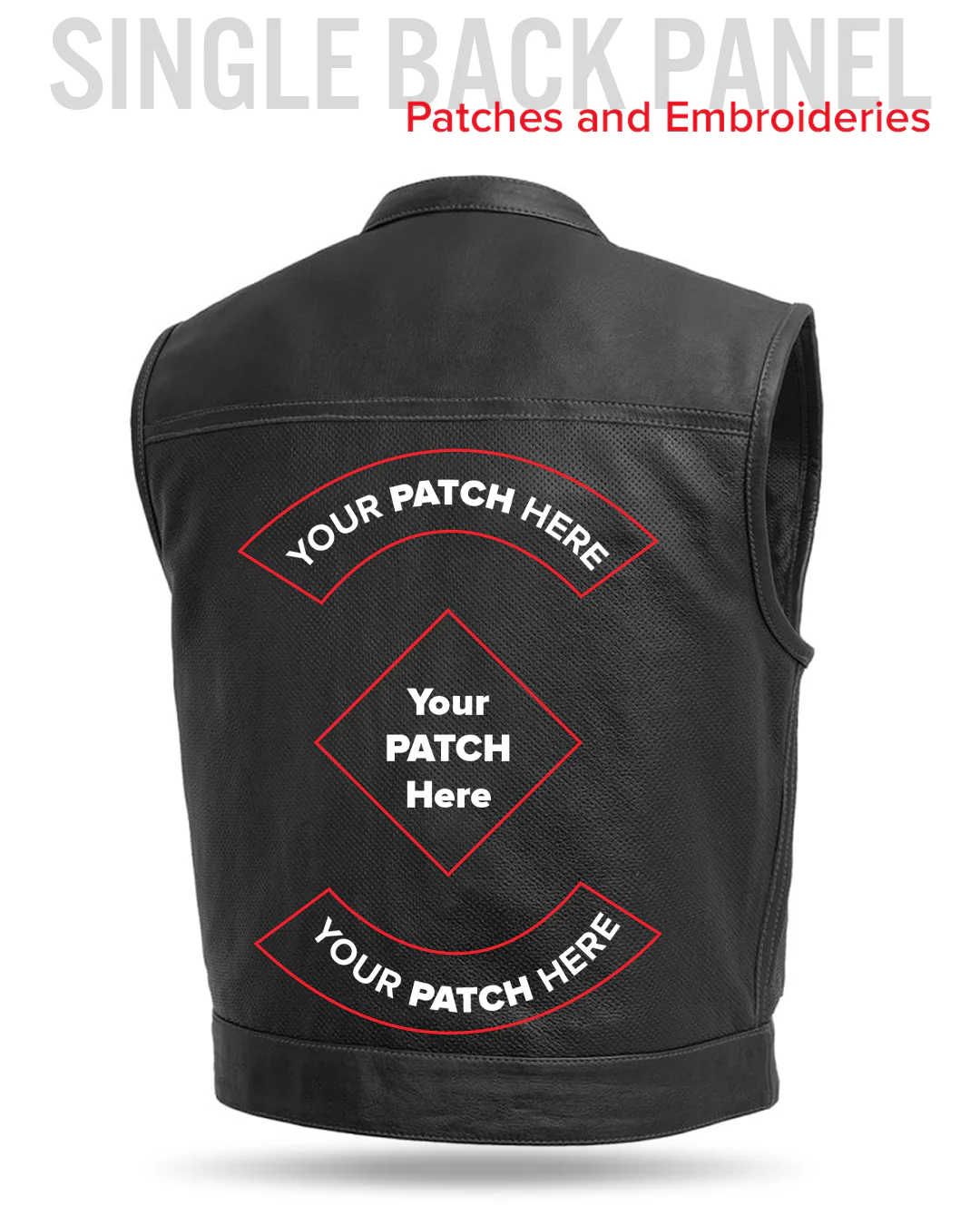 Lowrider Perforated Men's Leather Vest - Image 24