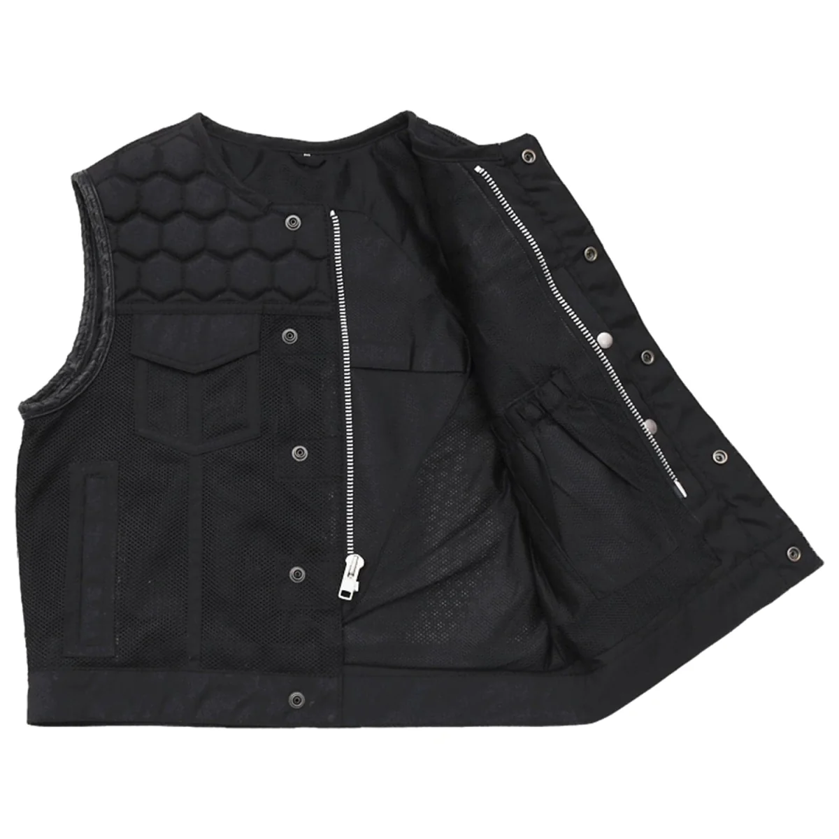 Lowside Hornet Moto Mesh Men's Club Style Vest - Image 11