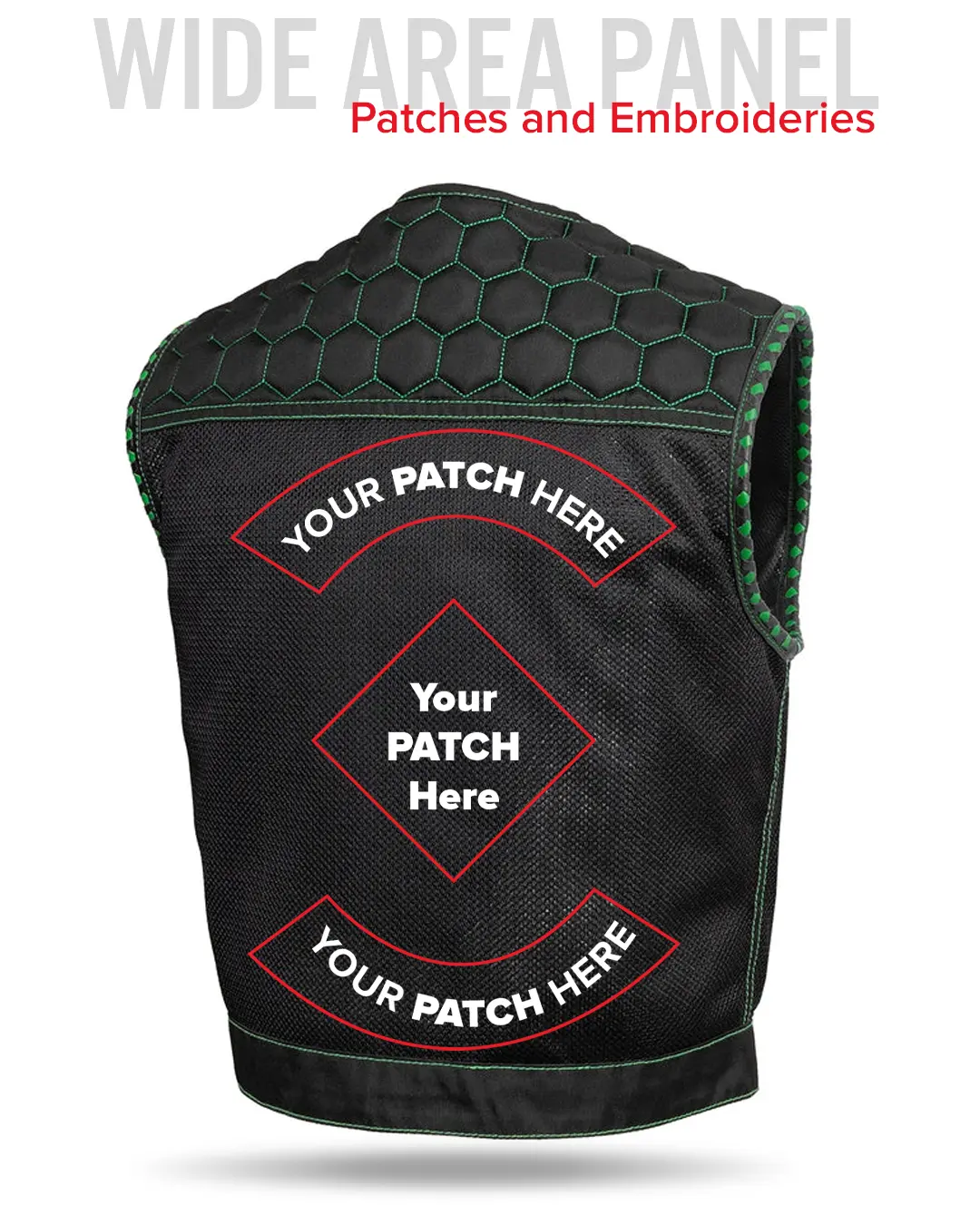 Lowside Hornet Moto Mesh Men's Club Style Vest - Image 32
