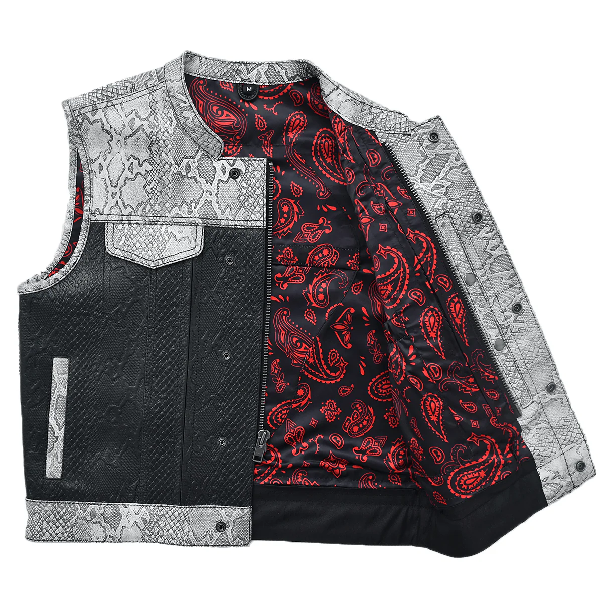 Marshal - Men's Club Style Leather Motorcycle Vest - Image 4