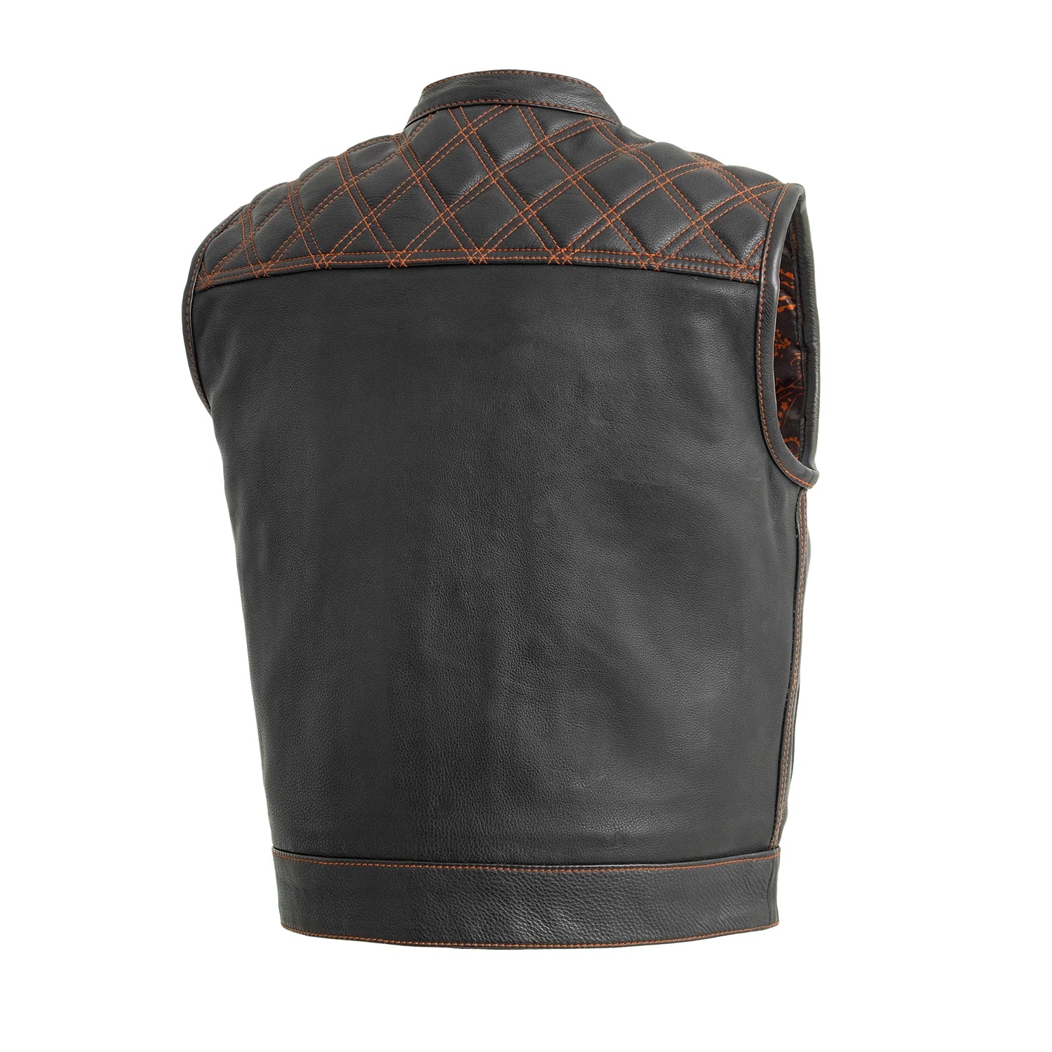 Upside Men's Club Style Leather Vest - Image 26