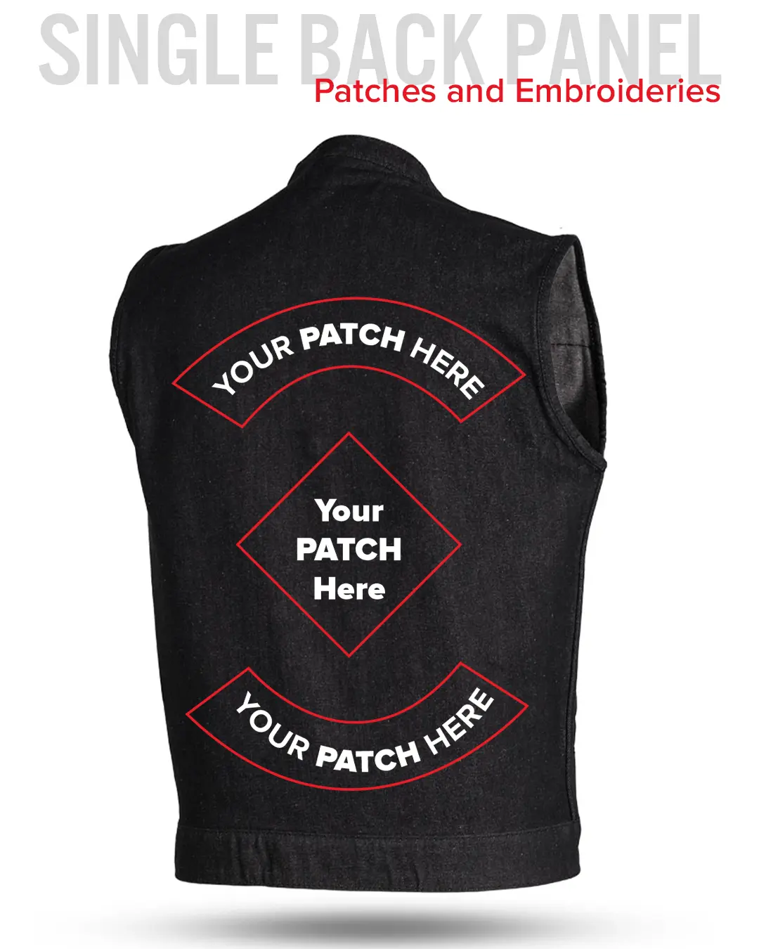 Kershaw Men's Motorcycle Denim Vest - Image 11