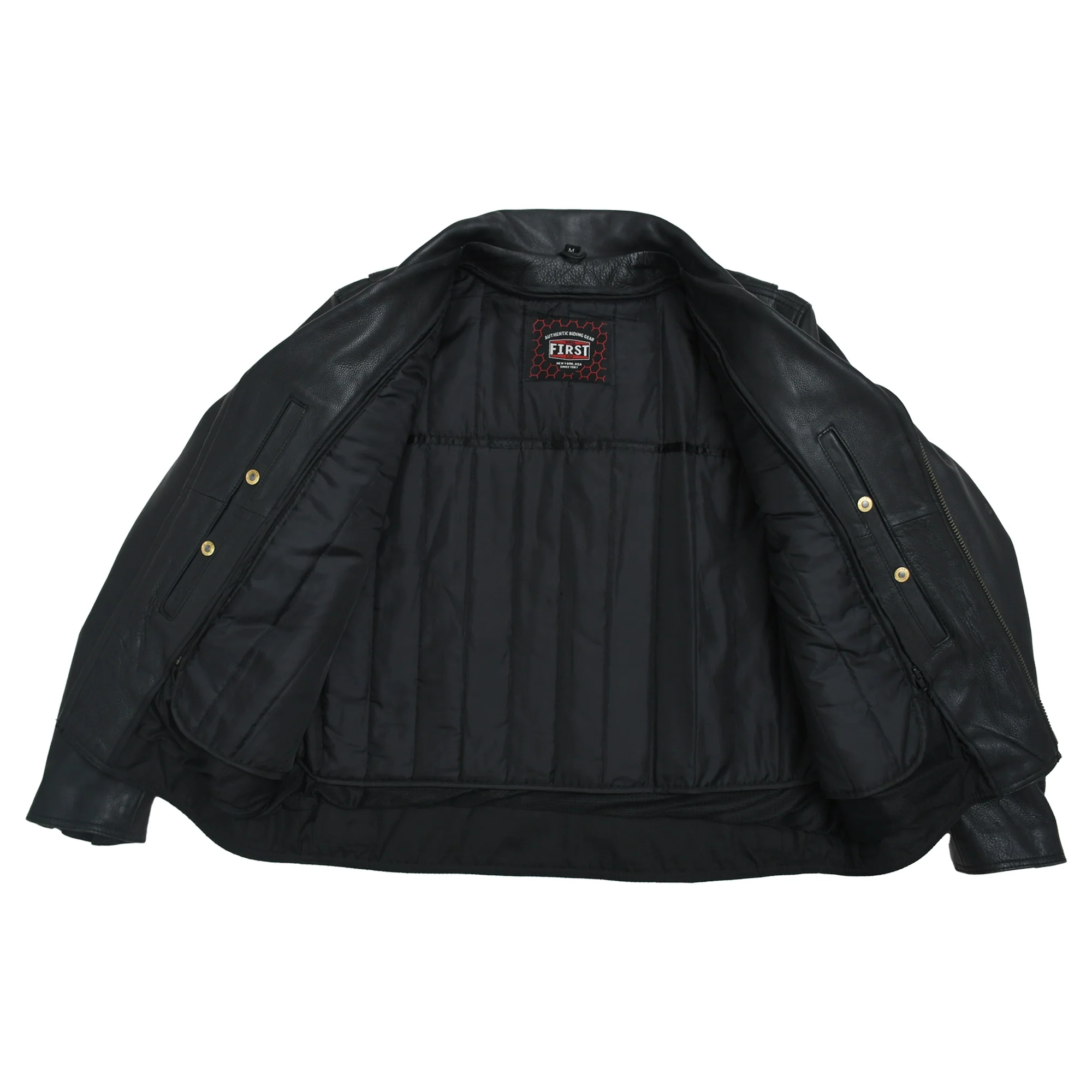 Mastermind Men's Motorcycle Leather Jacket - Image 3