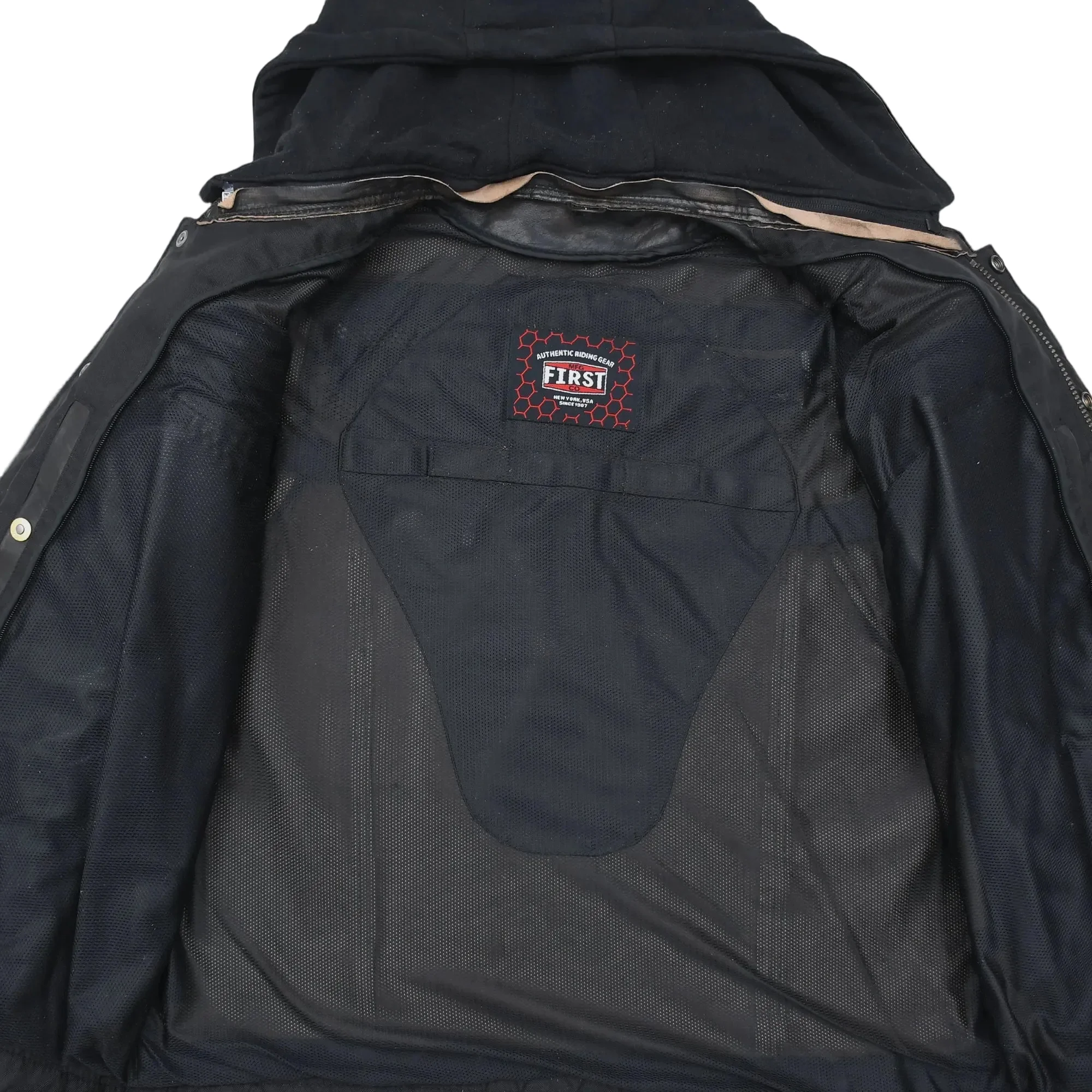 Vendetta Men's Motorcycle Leather Jacket - Image 5