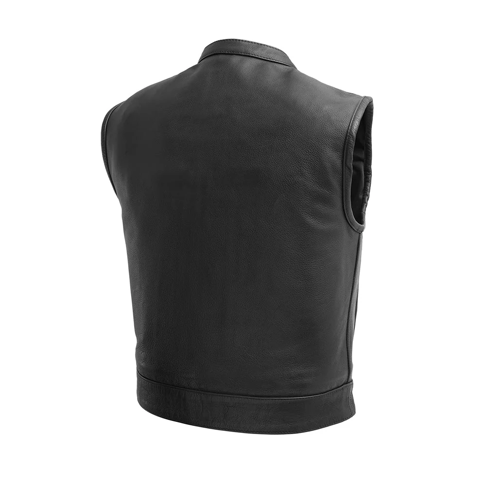 Lowrider Men's Motorcycle Leather Vest - Image 2