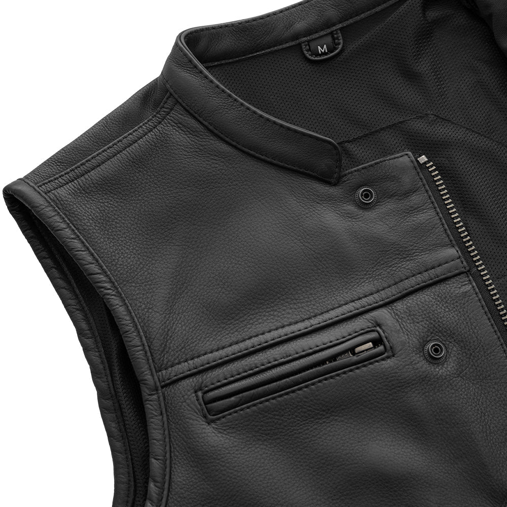 Lowrider Men's Motorcycle Leather Vest - Image 5